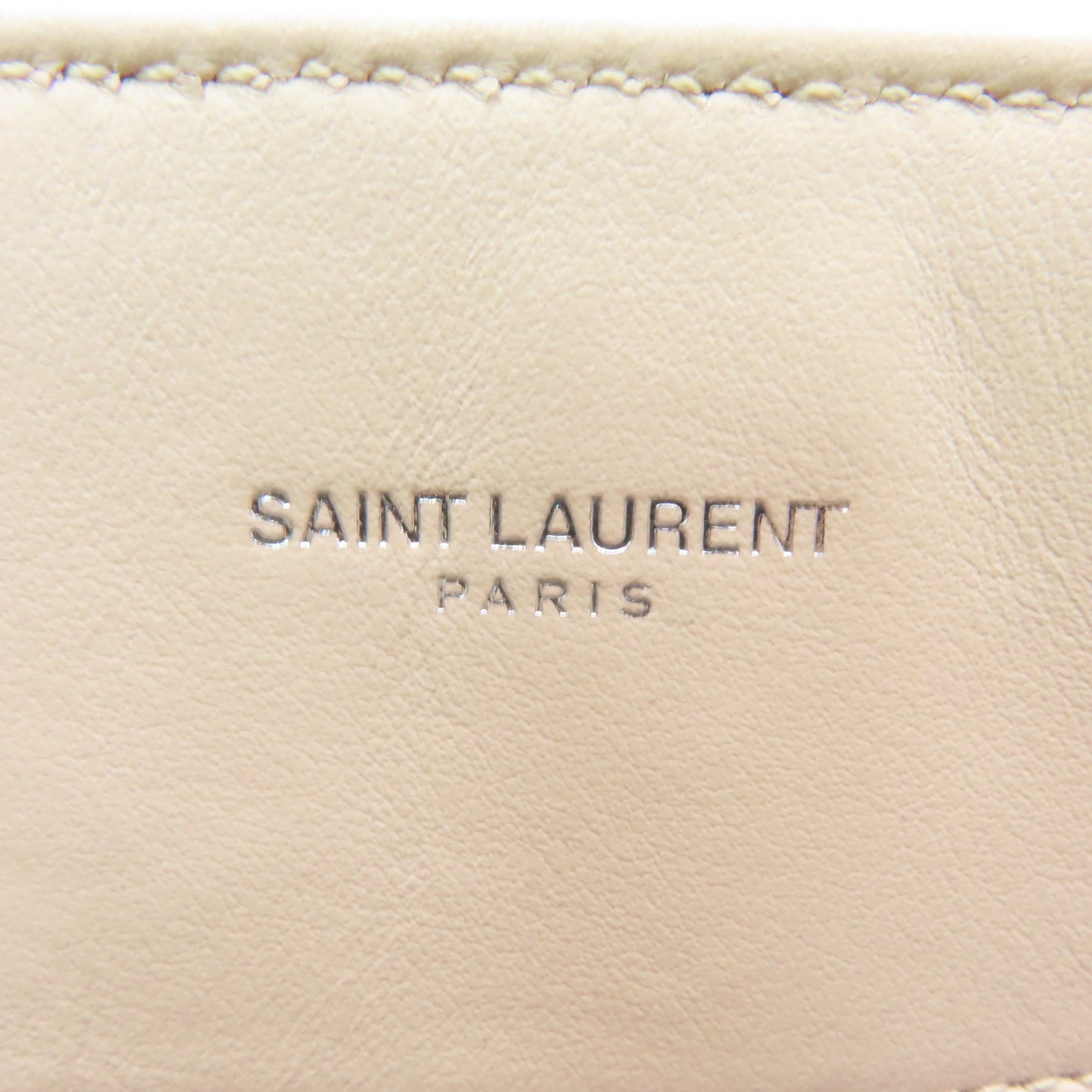 SAINT LAURENT 牛皮皮革Lou Lou銀扣手挽肩背兩用袋粉紅色