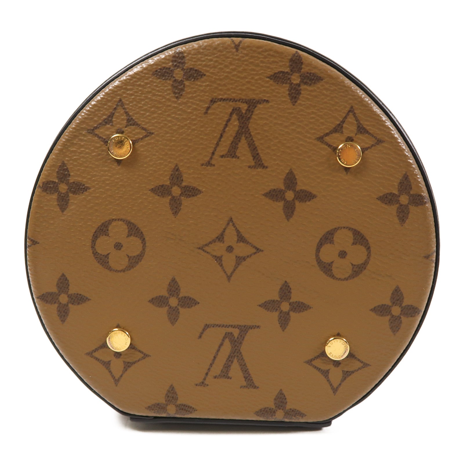 LOUIS VUITTON Monogram Reverse Cannes金扣手挽肩背兩用袋