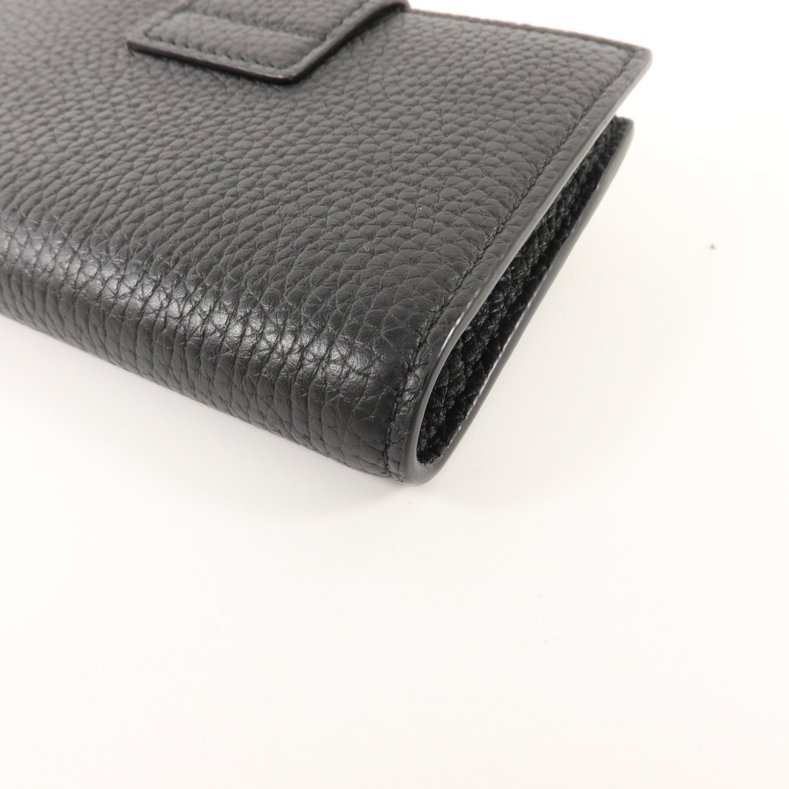 GUCCI 牛皮皮革Medium Double G Wallet with Bamboo金扣錢包