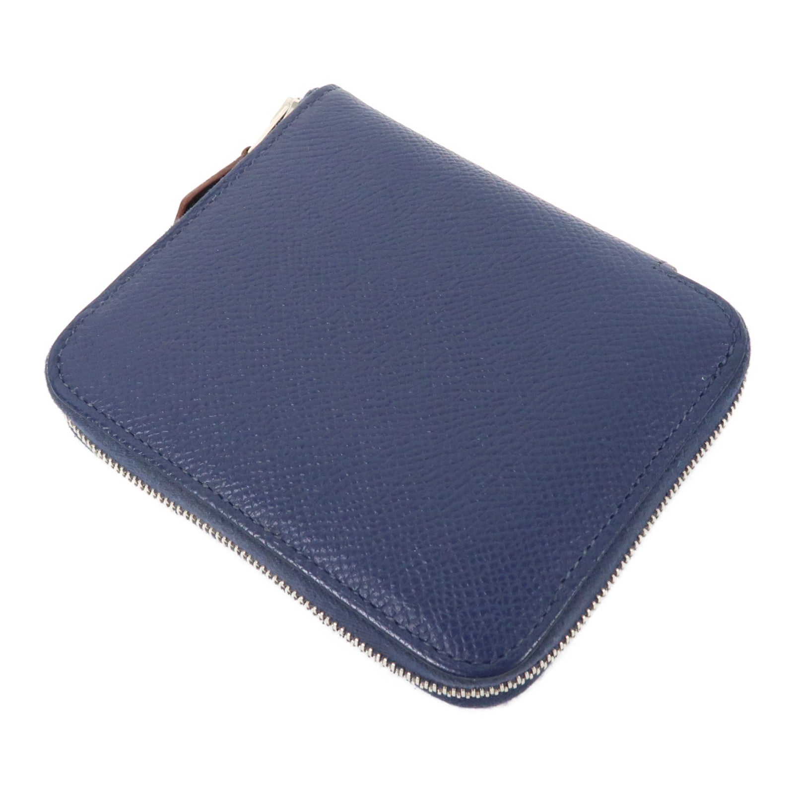 HERMES Epsom皮革Wallet銀扣錢包深綠色