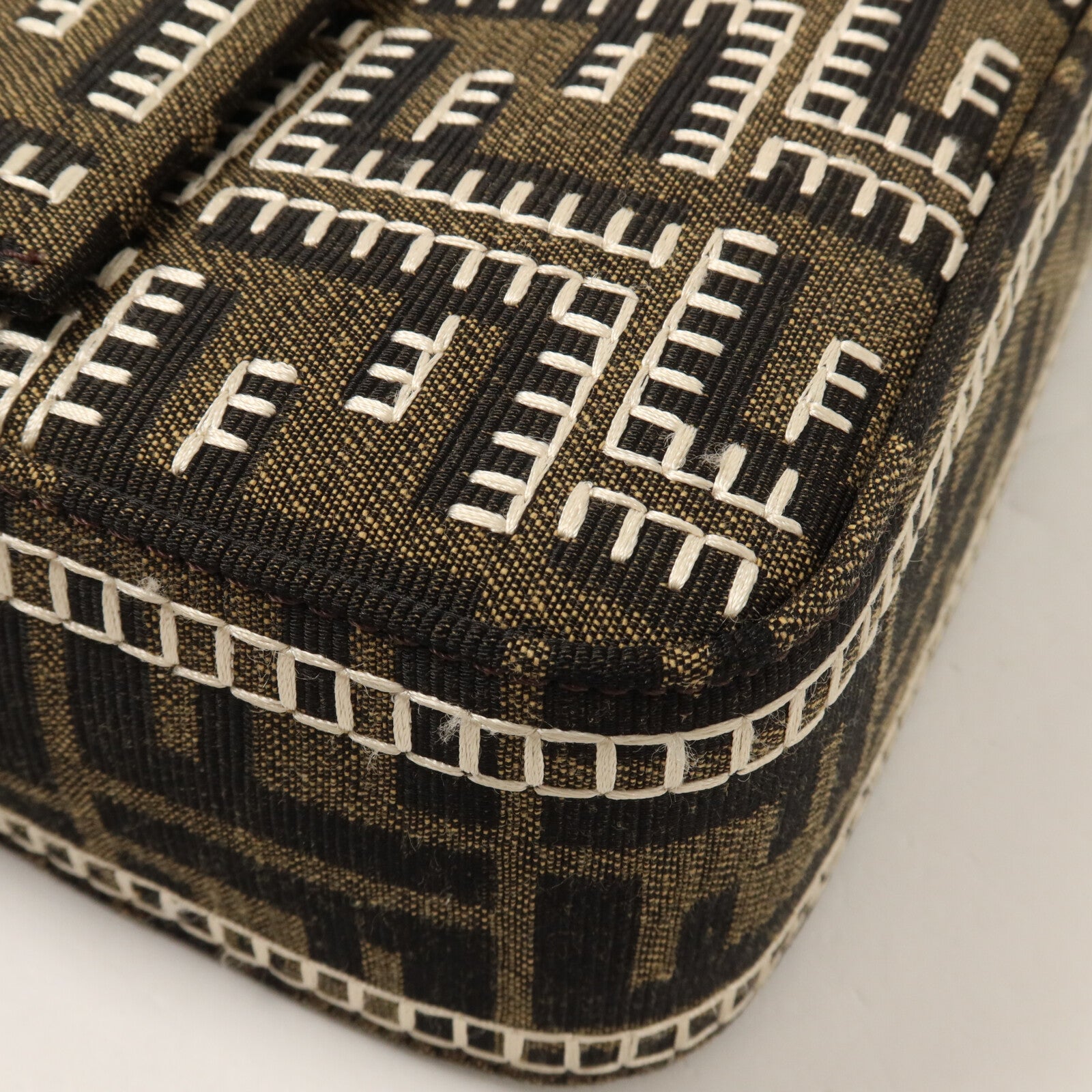 FENDI 帆布Baguette Bag手挽肩背兩用袋