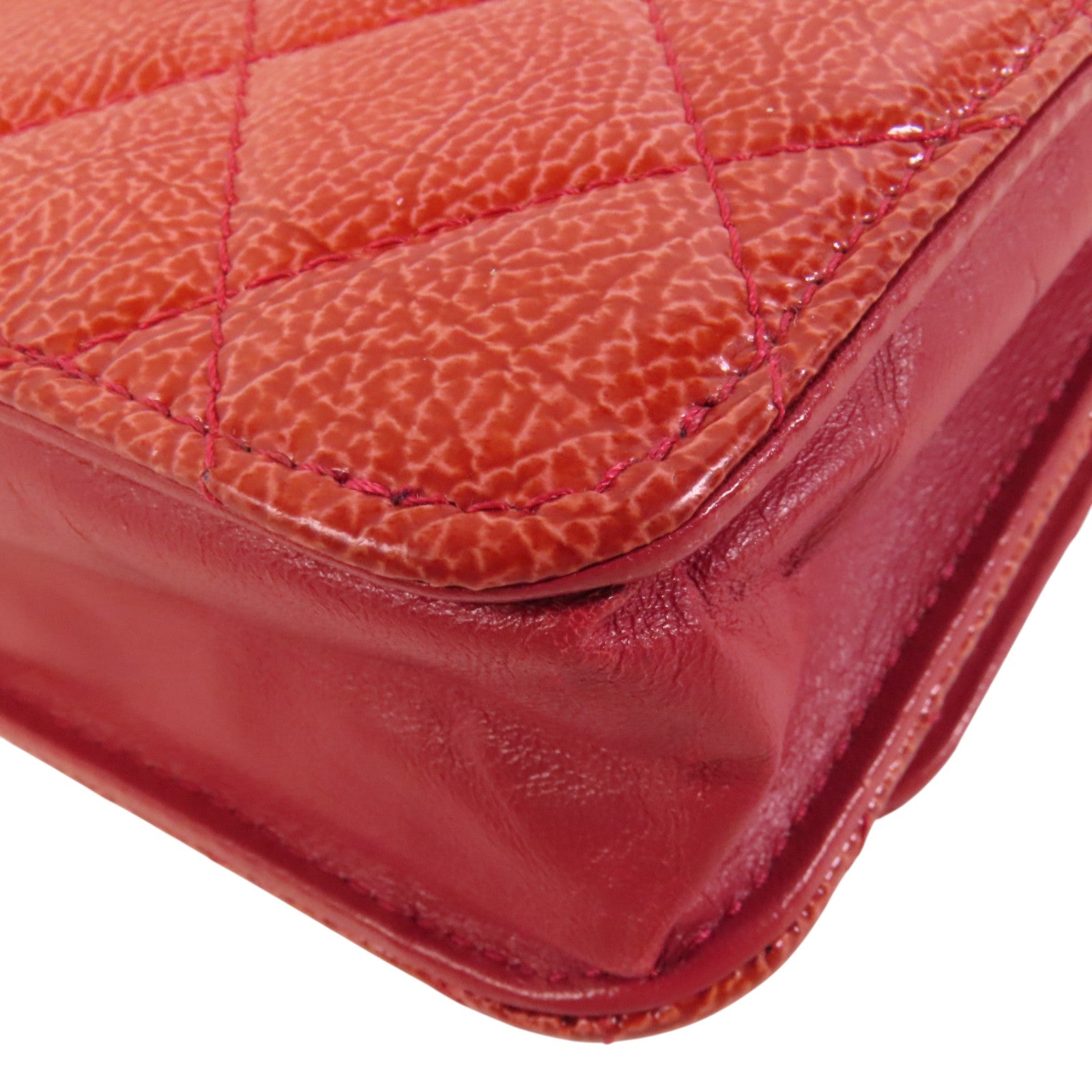 CHANEL 牛皮皮革WOC Wallet On Chain鏈帶肩背袋