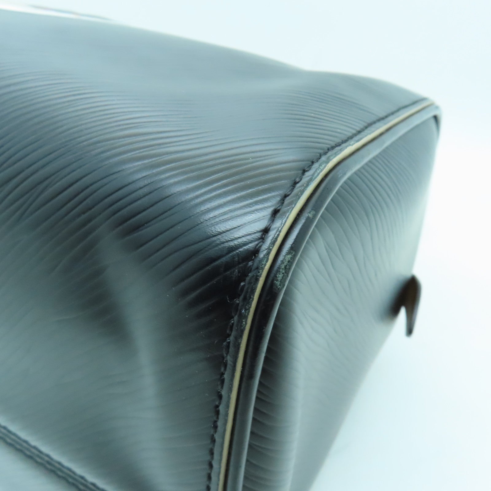 LOUIS VUITTON 【激減優惠】Epi Speedy 30 Word Tour Collection銀扣手挽肩背兩用袋黑色