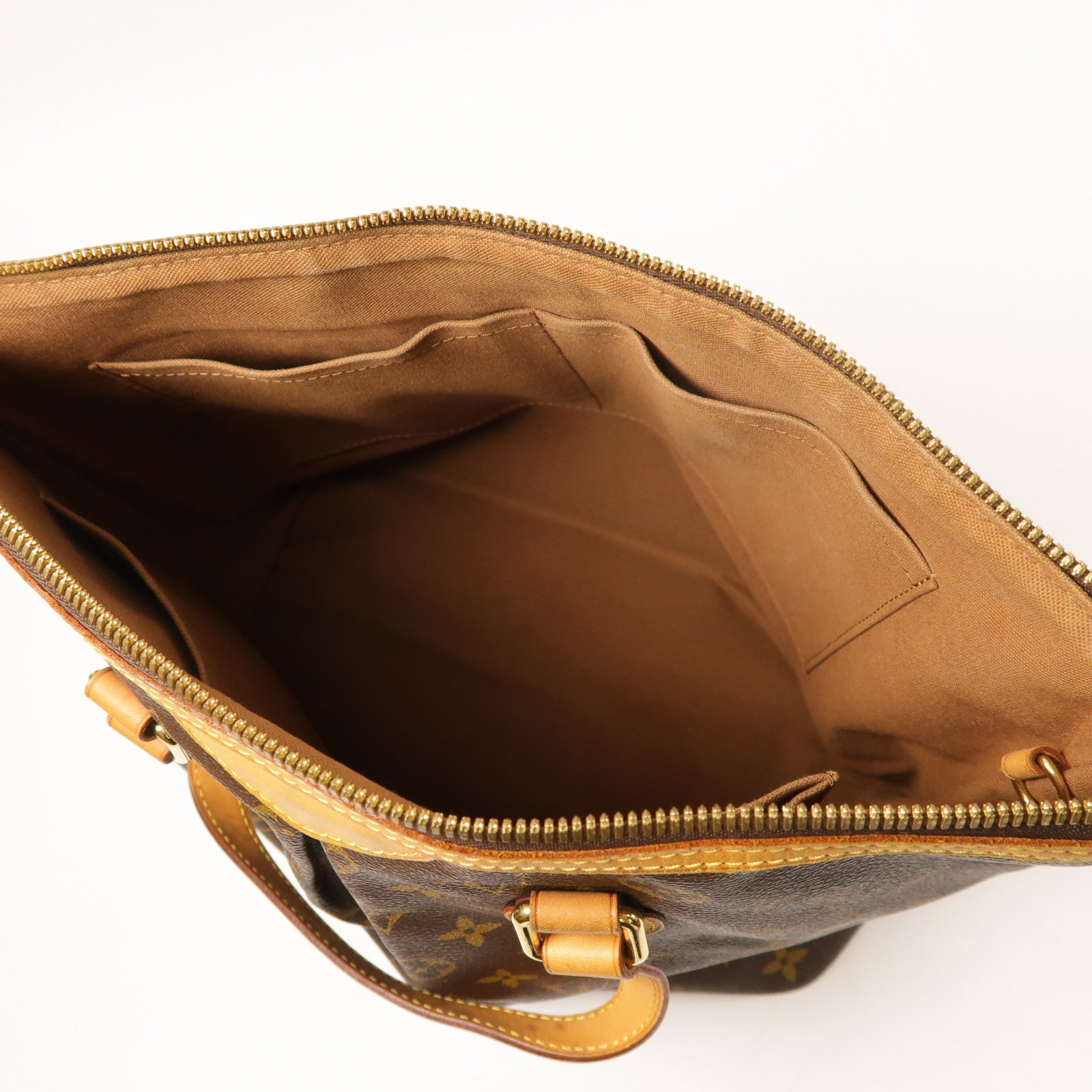 LOUIS VUITTON Monogram Palermo PM金扣手挽肩背兩用袋棕色