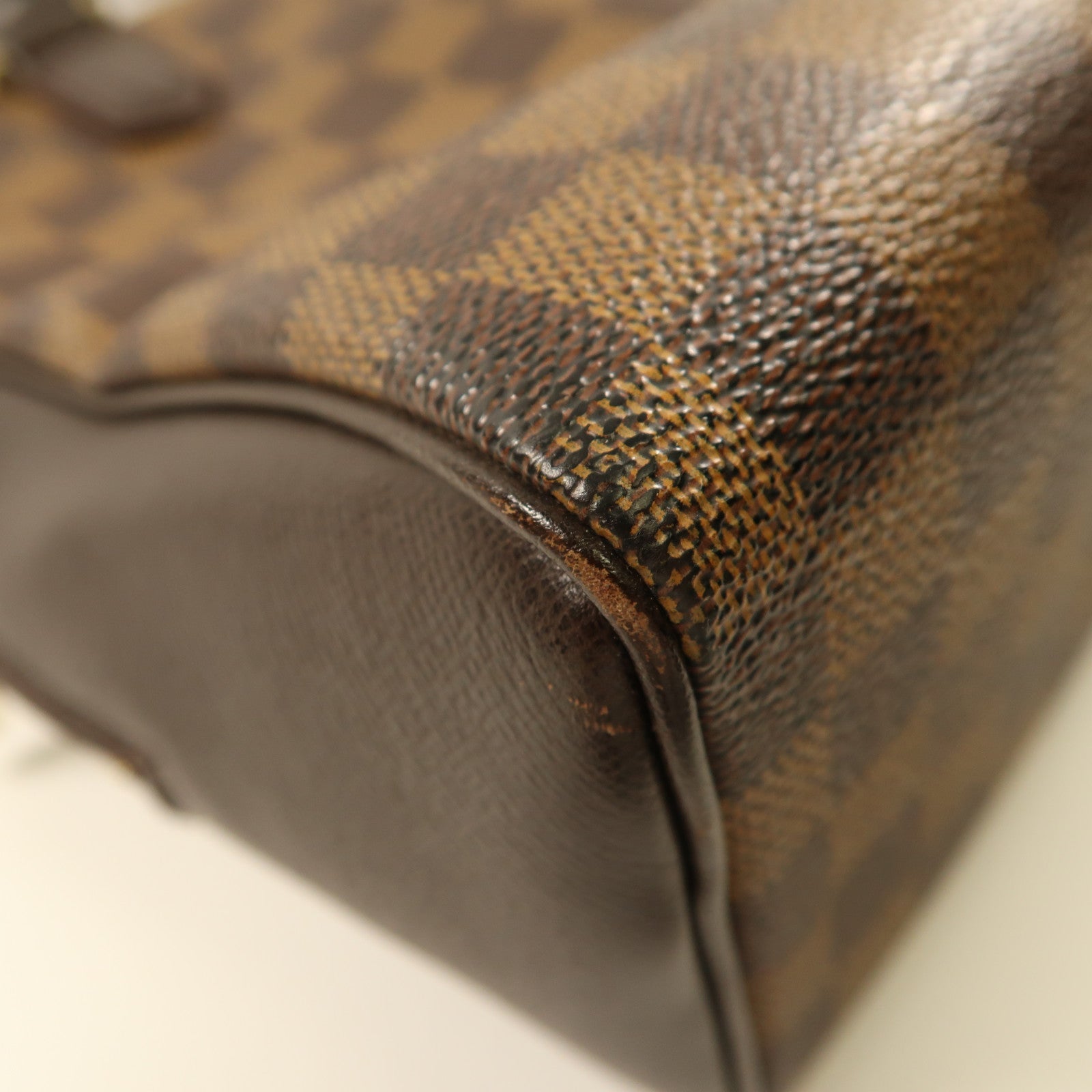 LOUIS VUITTON 【激減優惠】Damier Brera金扣手挽袋啡色
