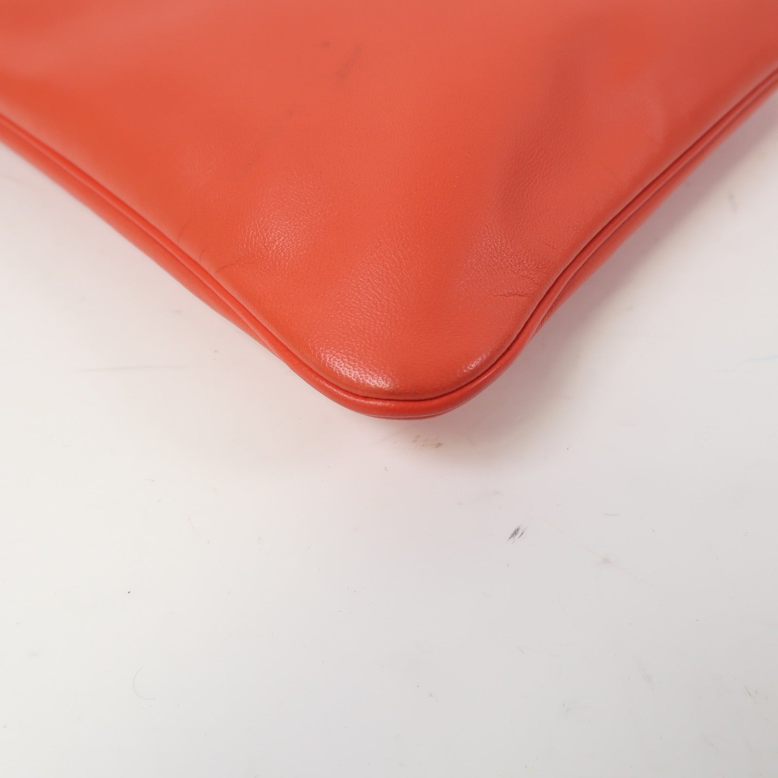HERMES Swift皮革Aline Mini銀扣肩背袋印度紅色