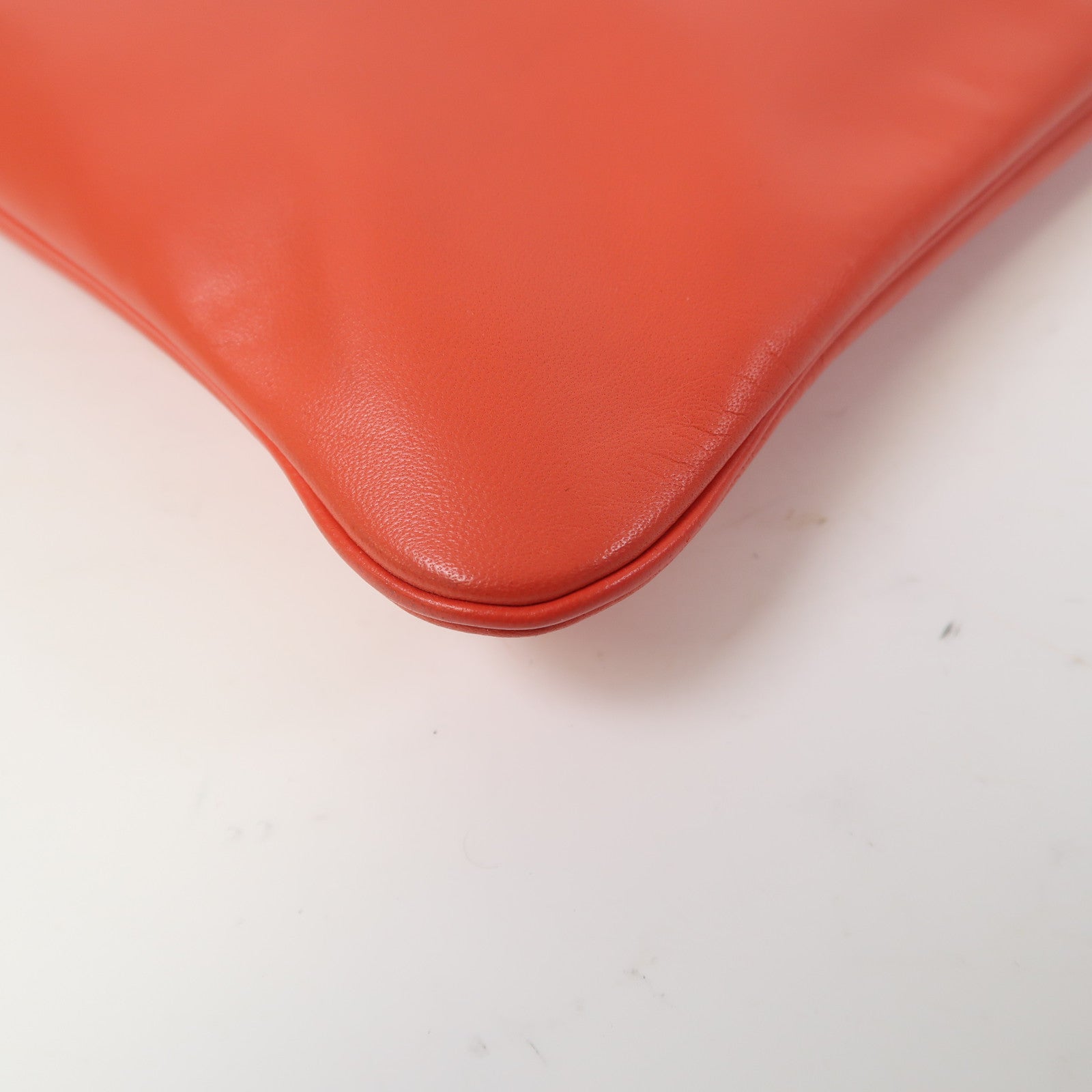 HERMES Swift皮革Aline Mini銀扣肩背袋印度紅色