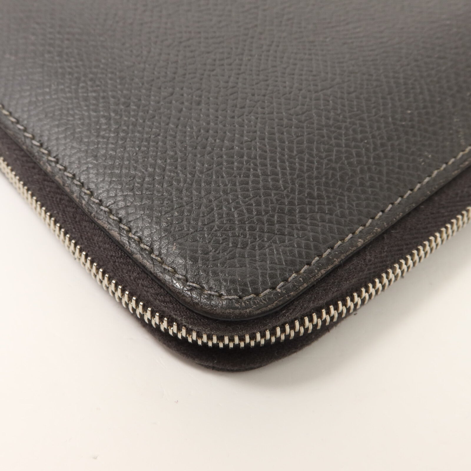 HERMES Epsom皮革Silk In Long Wallet長錢包Etain