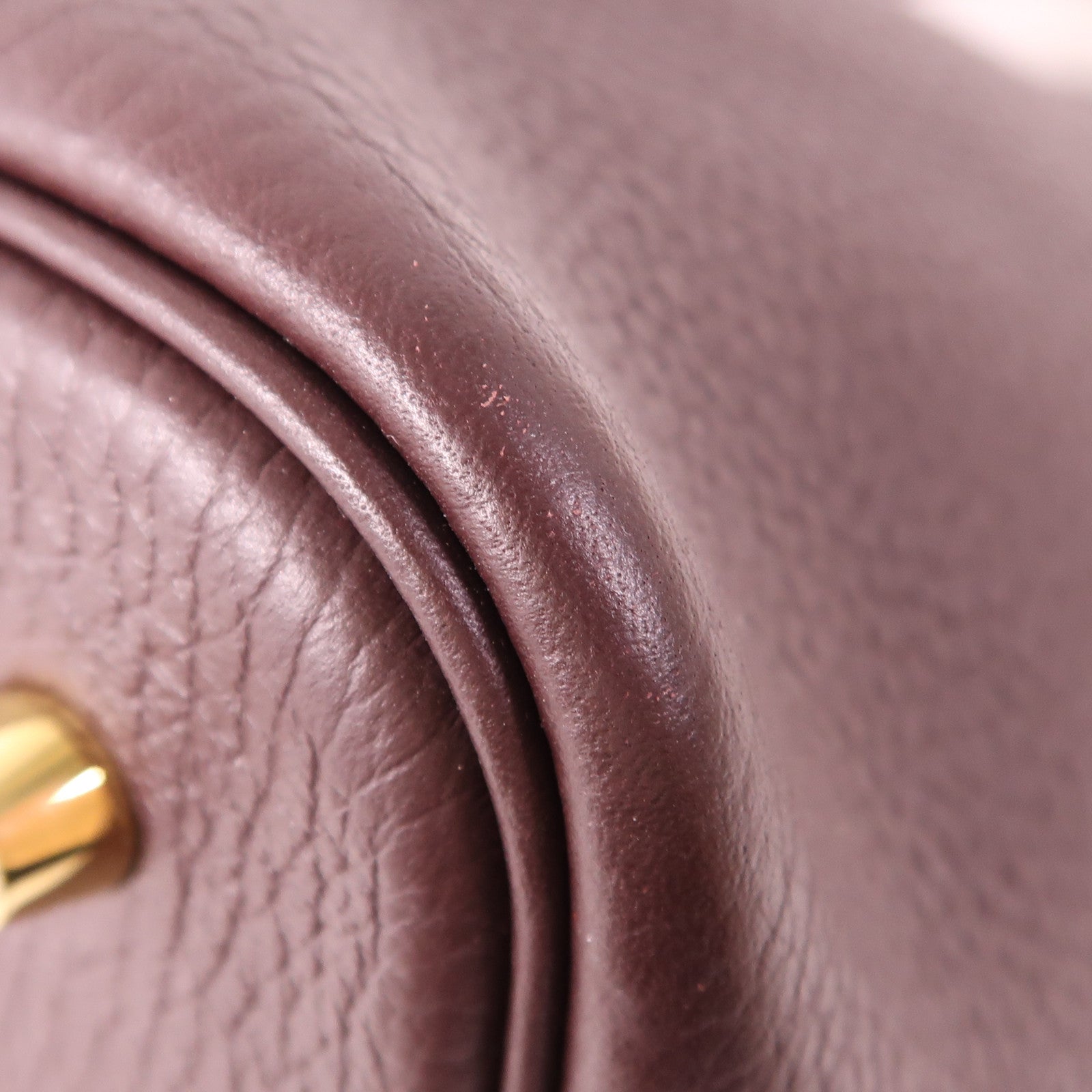 HERMES GHW Picotin MM Hand Bag Clemence Leather Rouge Sellier