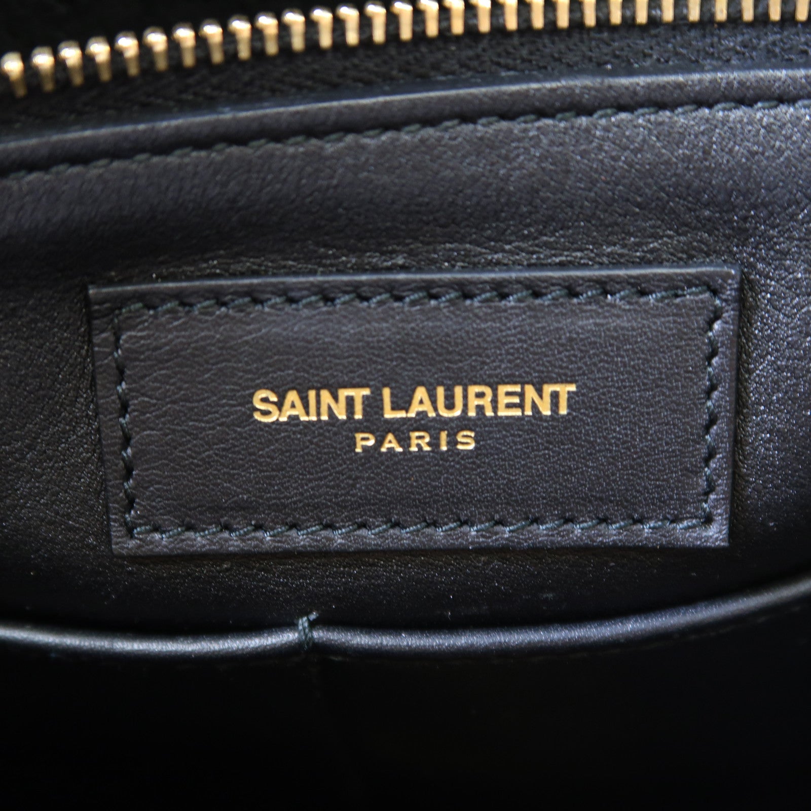 SAINT LAURENT 牛皮皮革Shoulder Bag金扣肩背袋黑色