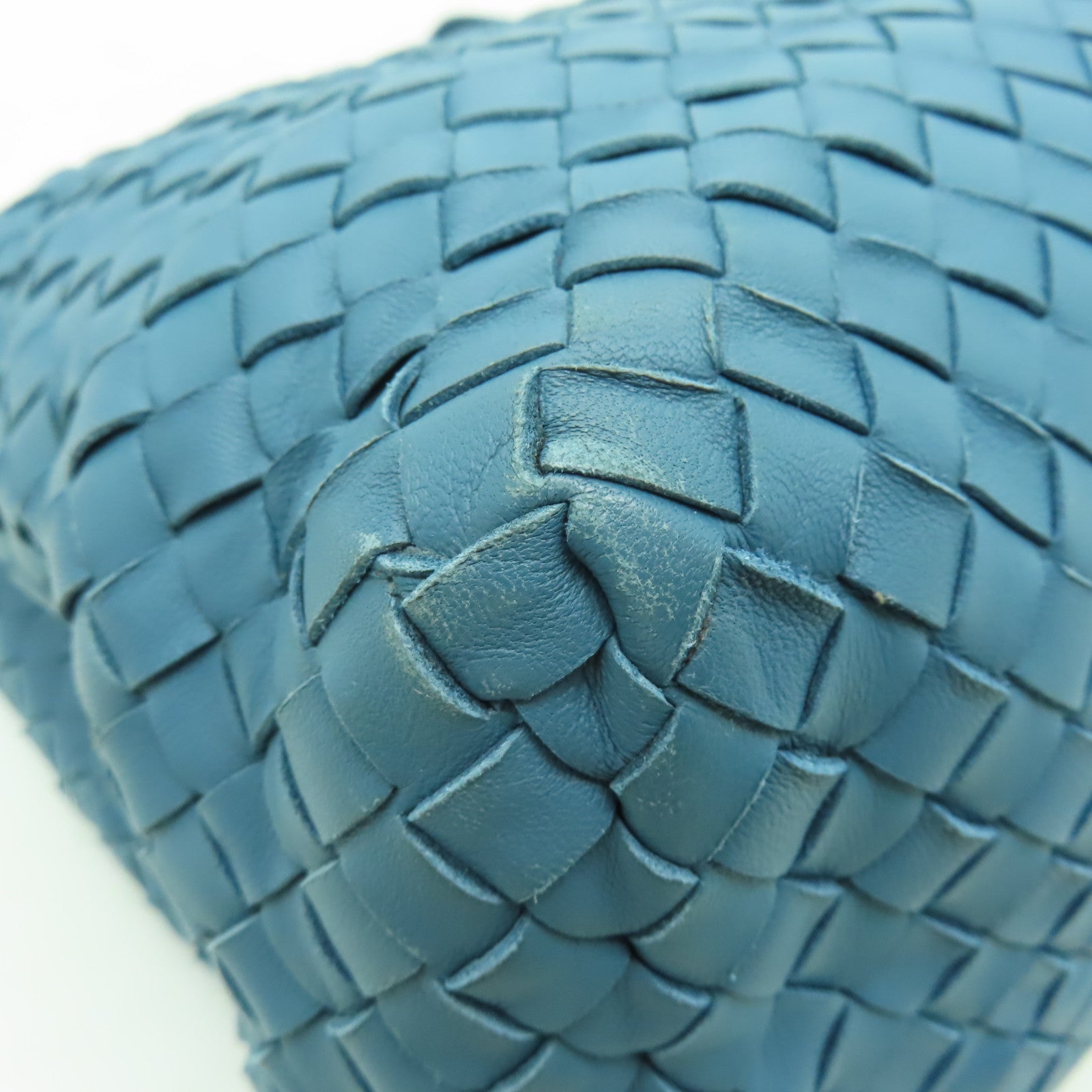 BOTTEGA VENETA 【清倉大減價】羊皮皮革Shoulder Bag鏈帶肩背袋藍色