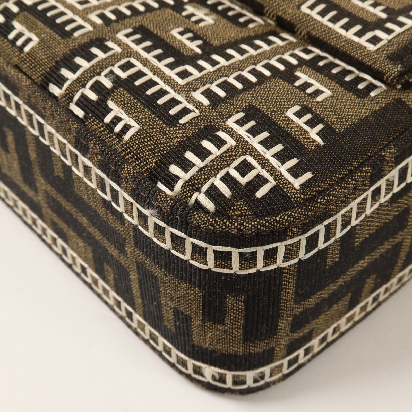FENDI 帆布Baguette Bag手挽肩背兩用袋