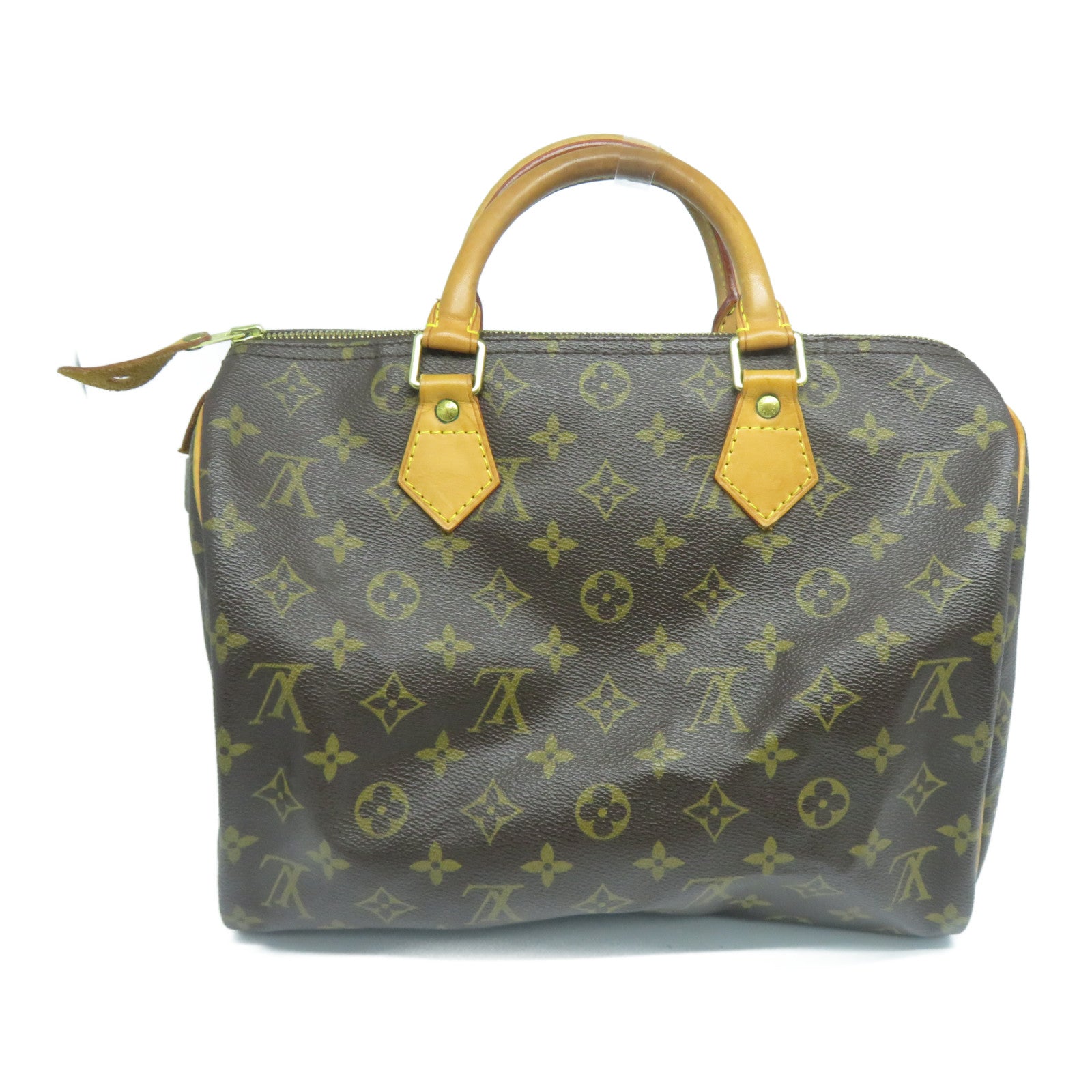 LOUIS VUITTON 【清倉大減價】Monogram Speedy 30金扣手挽袋啡色