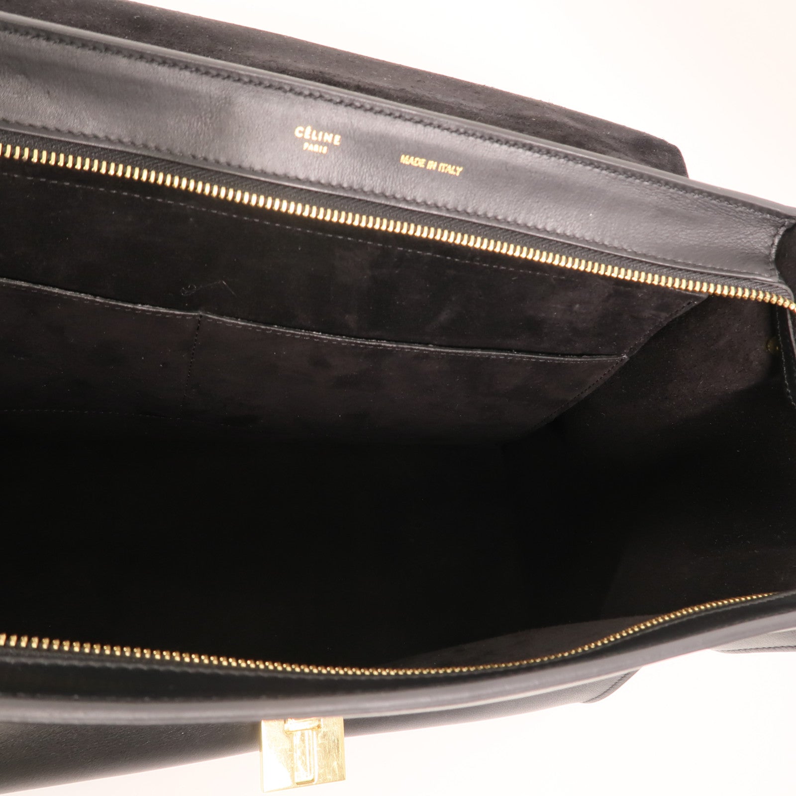 CELINE 牛皮皮革Trapeze金扣手挽肩背兩用袋