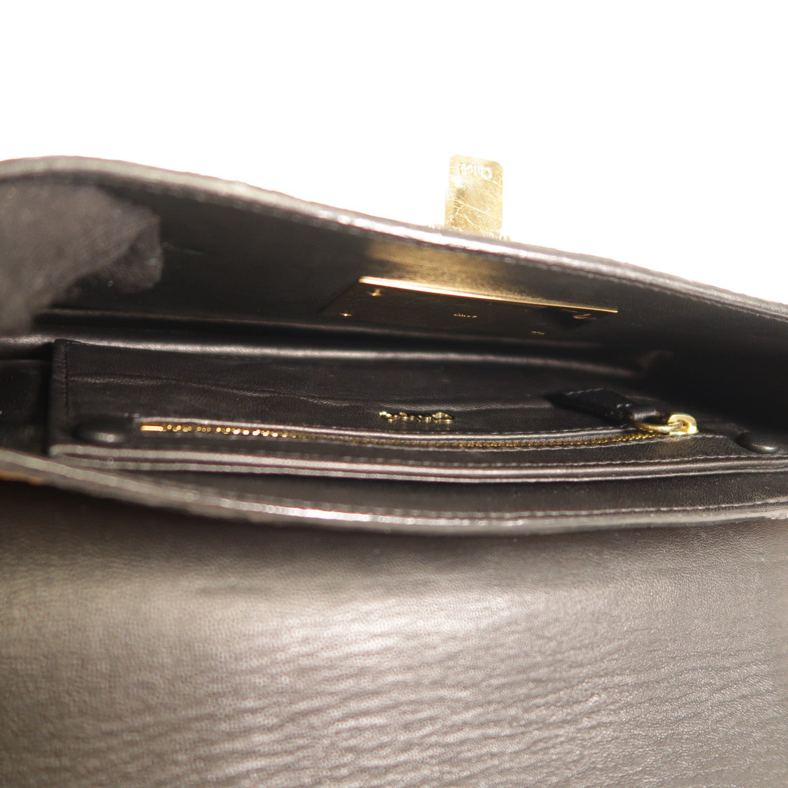 Chloe 【激減優惠】蛇皮皮革Clutch Bag金扣手拿包