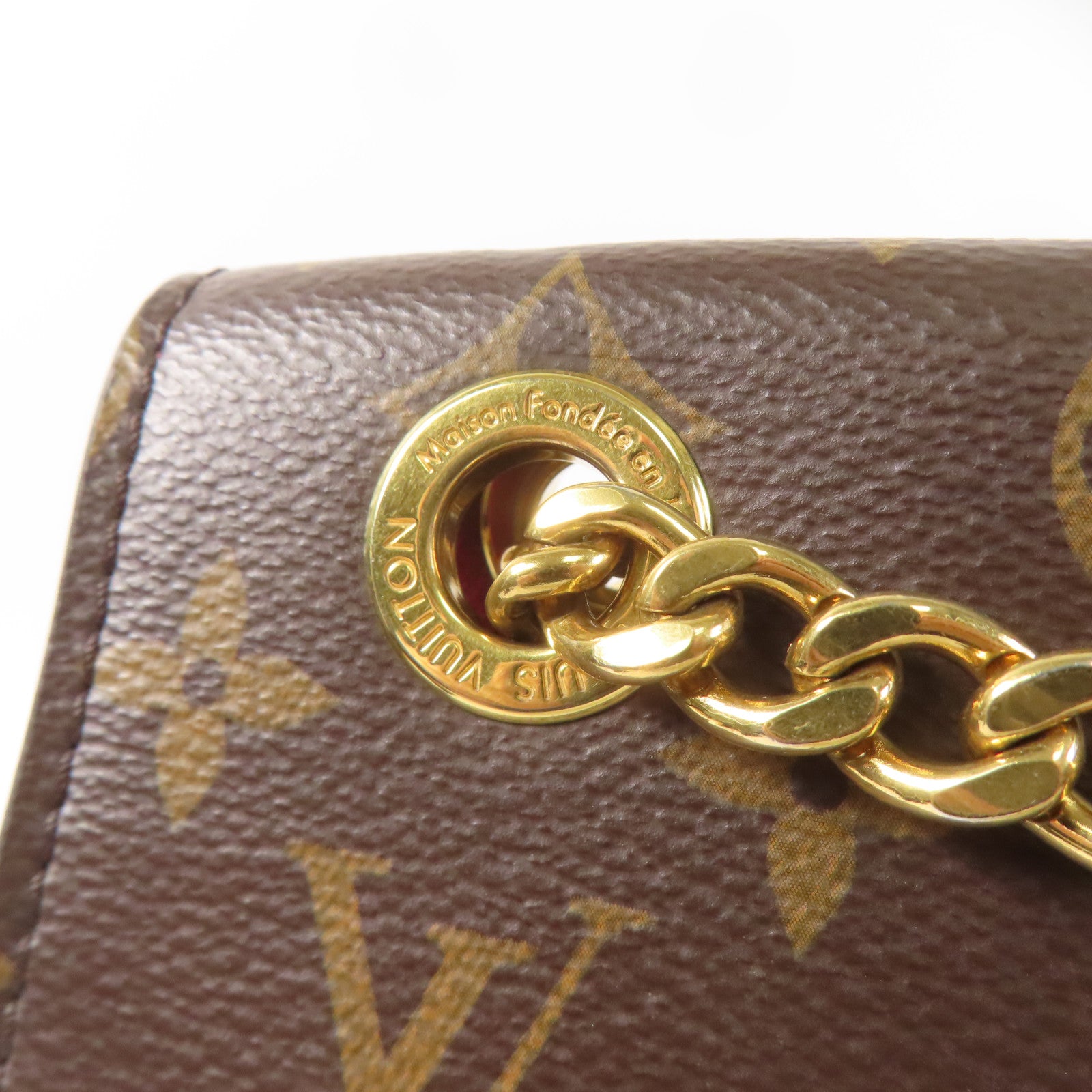 LOUIS VUITTON Monogram Passy金扣肩背袋棕色