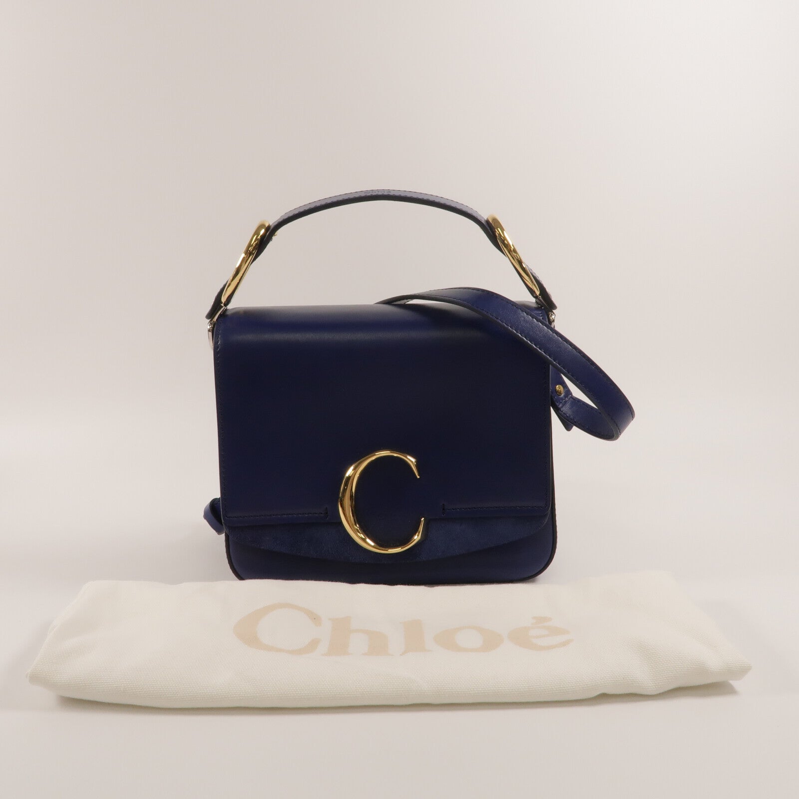 Chloe 牛皮皮革Chloe C手挽肩背兩用袋