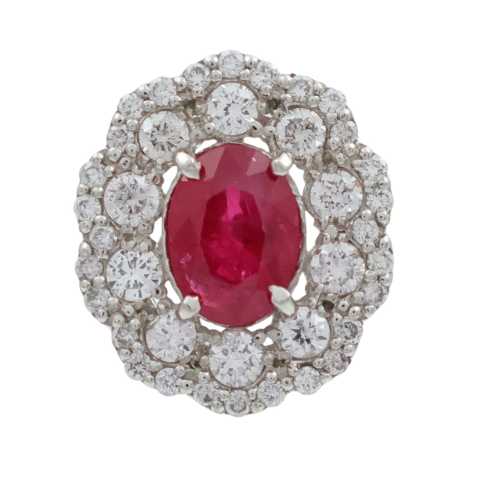 JEWELRY PT950鉑金/紅寶石Ruby鑽石戒指