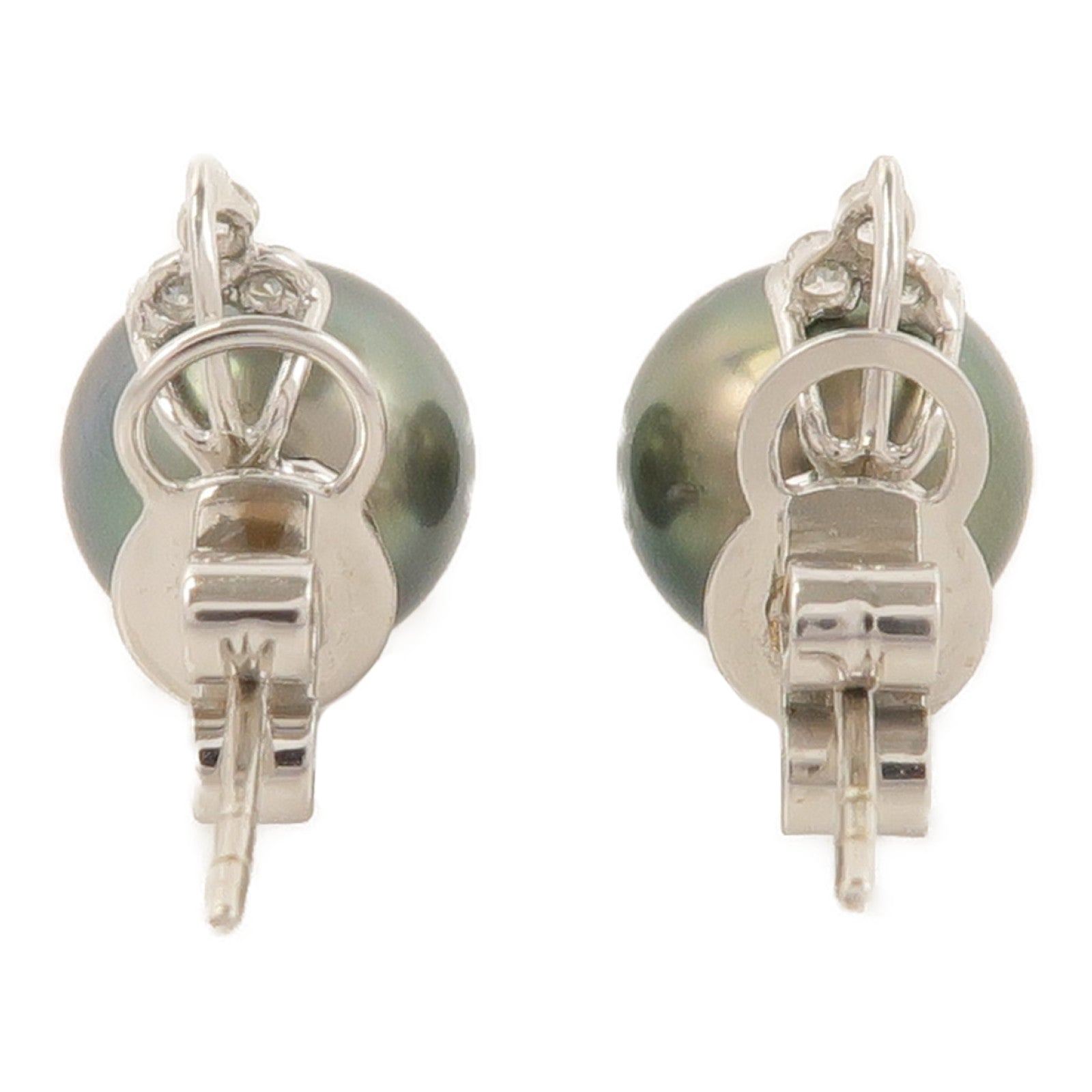 JEWELRY 18K白金Pearl Diamond Earrings珍珠/鑽石耳環