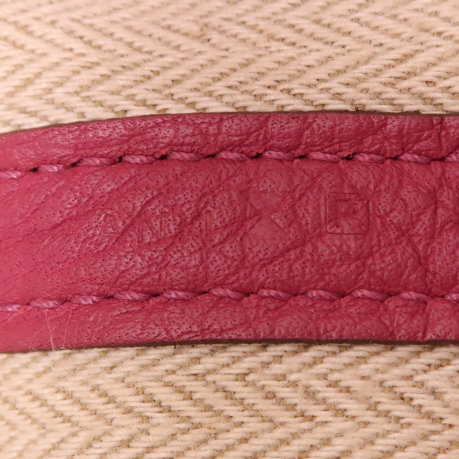 HERMES Country皮革Garden Party PM銀扣手挽袋Tosca