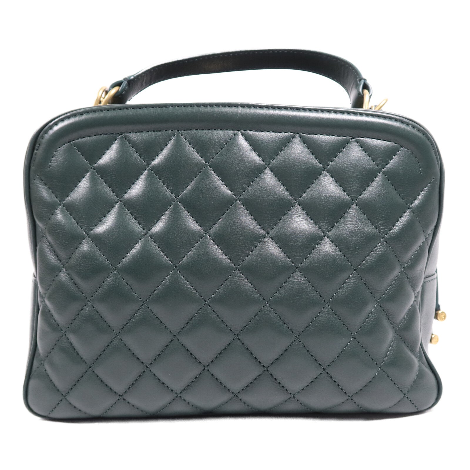 CHANEL 羊皮皮革2 Way Shoulder Bag金扣鏈帶肩背袋