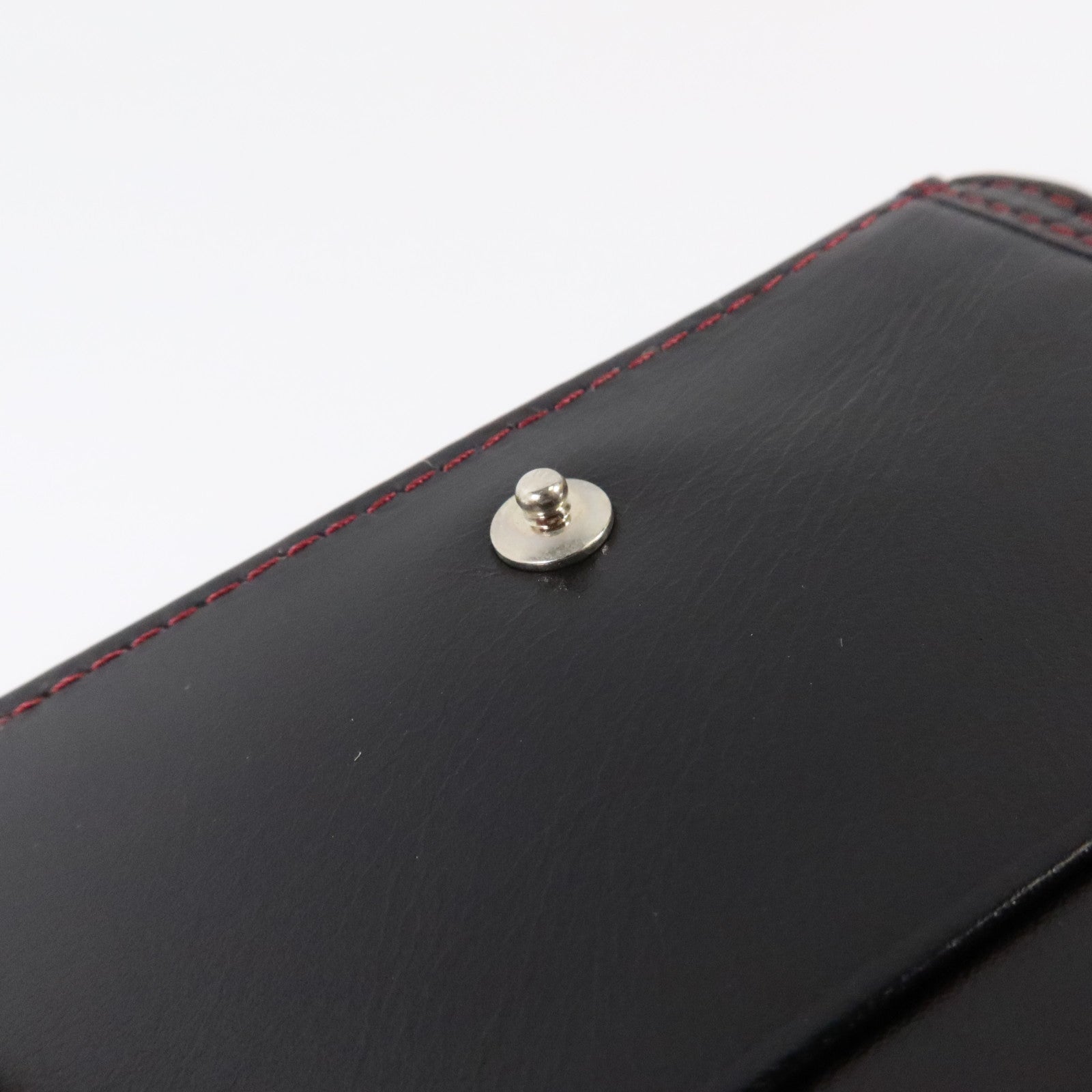 BURBERRY 帆布/牛皮皮革Wallet銀扣錢包