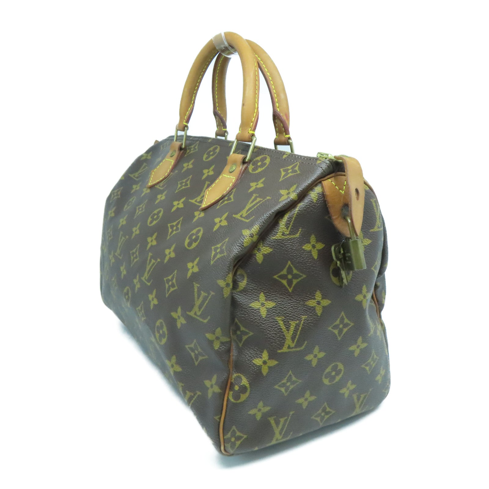 LOUIS VUITTON 【激減優惠】Monogram Speedy 30金扣手挽袋啡色