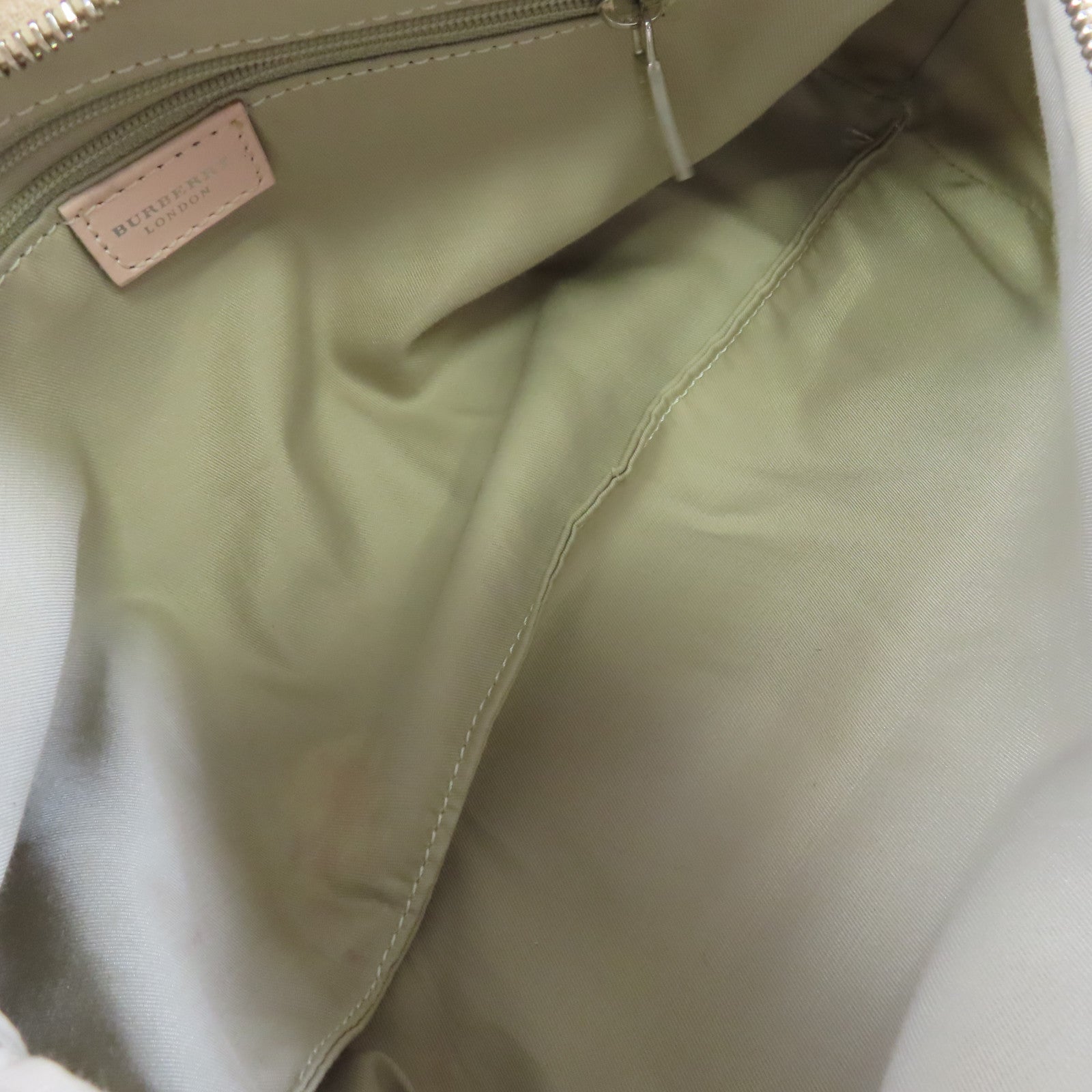 BURBERRY 牛皮皮革Hand Bag銀扣手挽袋粉紅色