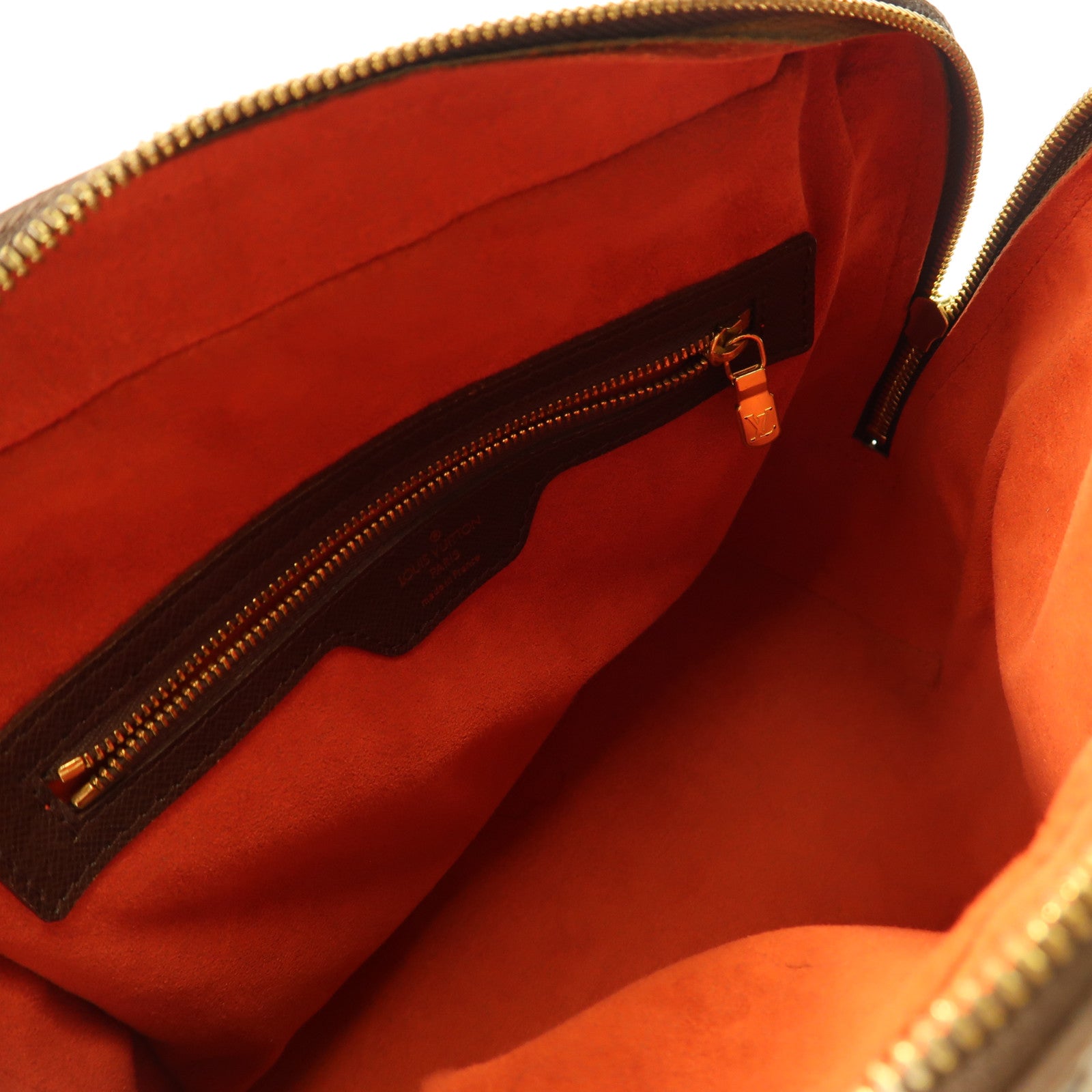 LOUIS VUITTON 【激減優惠】Damier Brera金扣手挽袋啡色