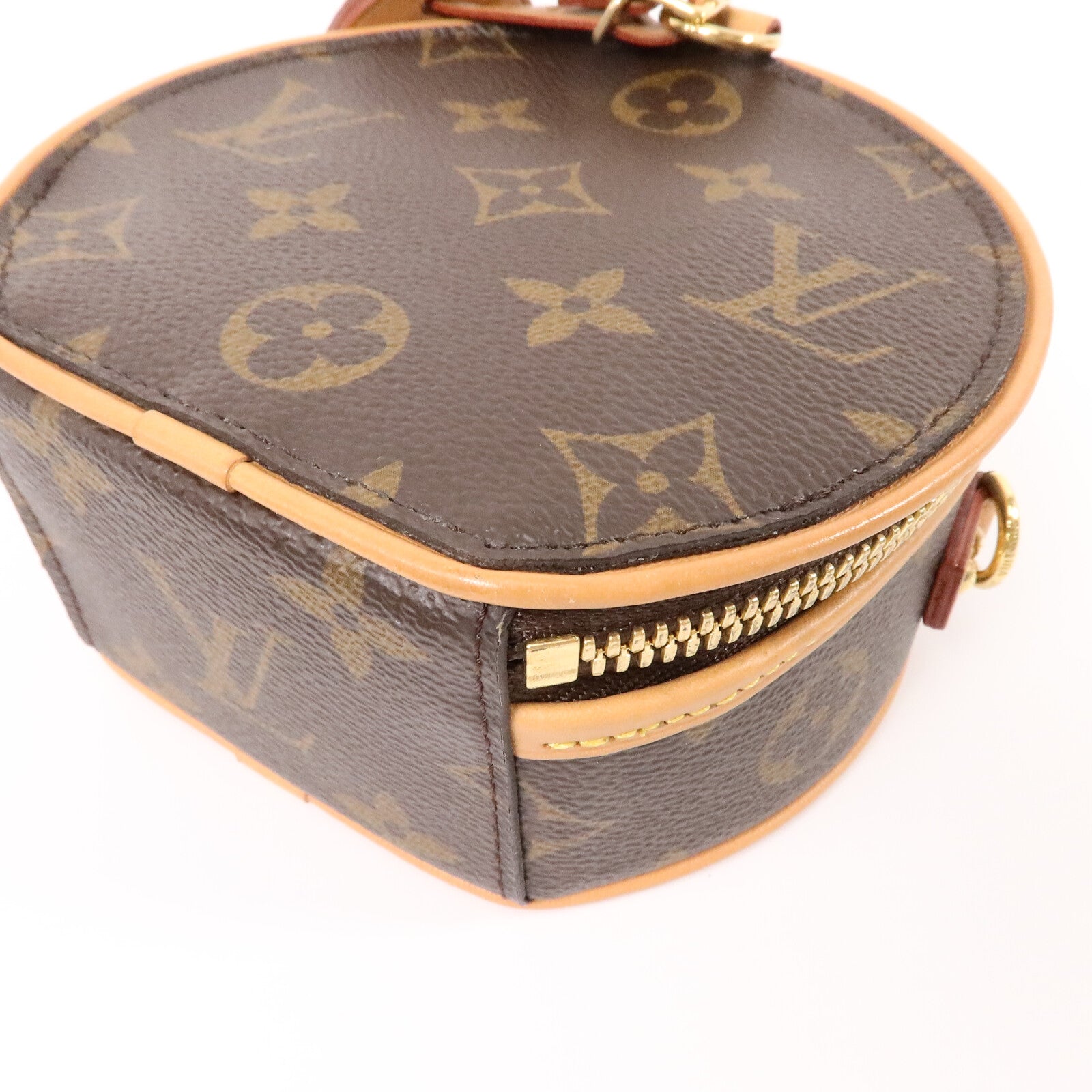 LOUIS VUITTON Monogram Mini Boite Chapeau金扣手挽肩背兩用袋