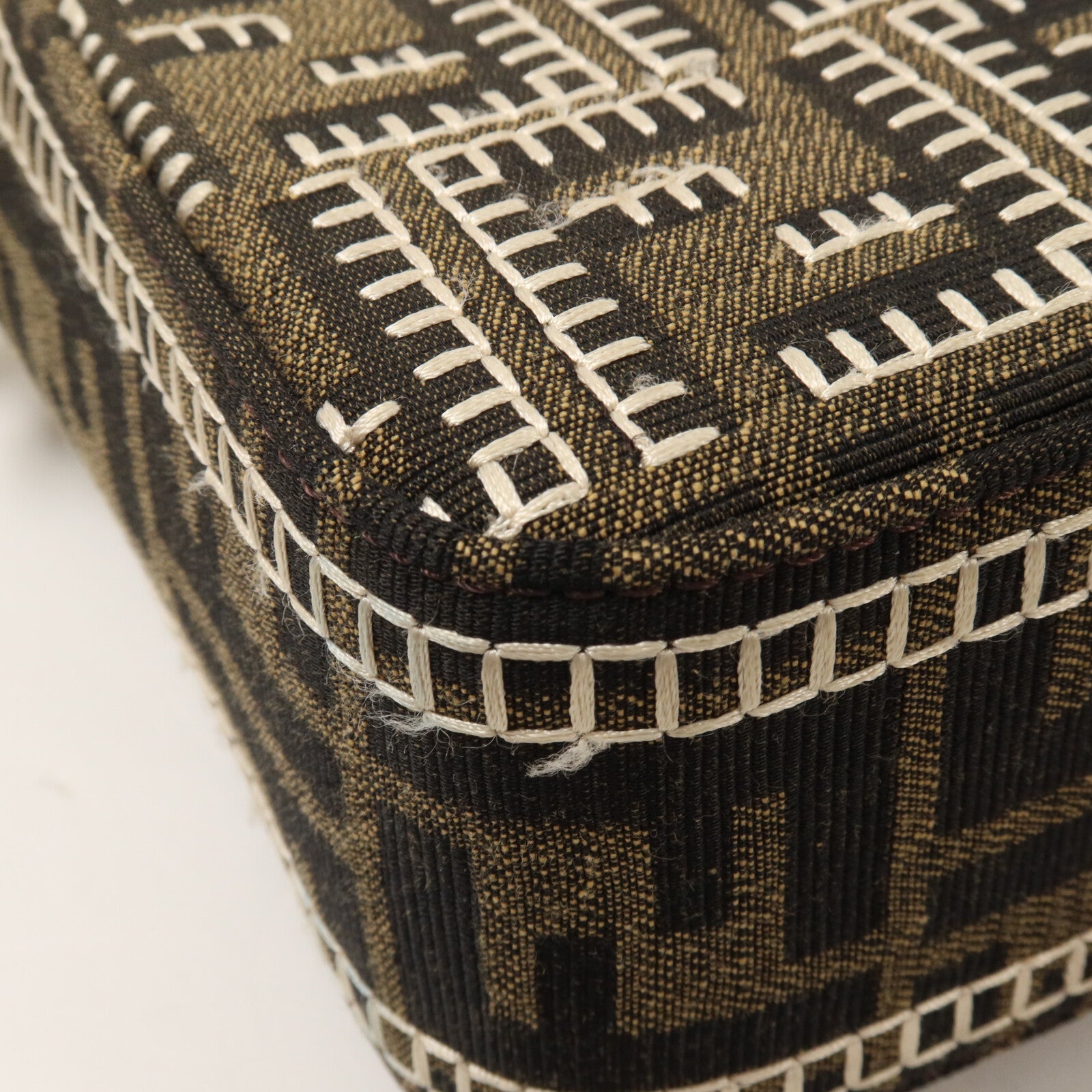 FENDI 帆布Baguette Bag手挽肩背兩用袋