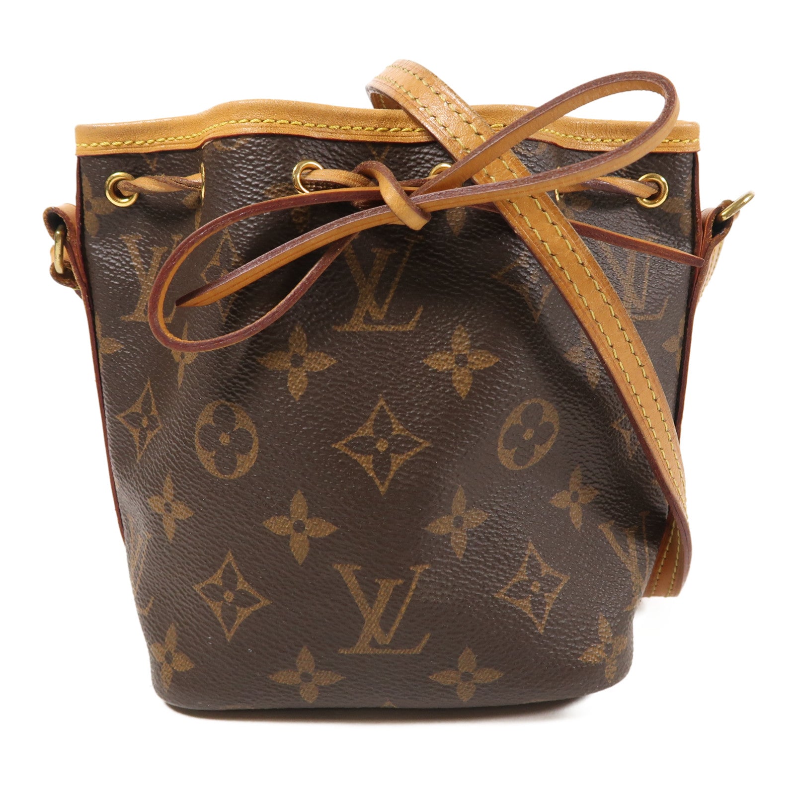 LOUIS VUITTON LV GHW Noe BB Shoulder Bag M40817 Monogram Brown