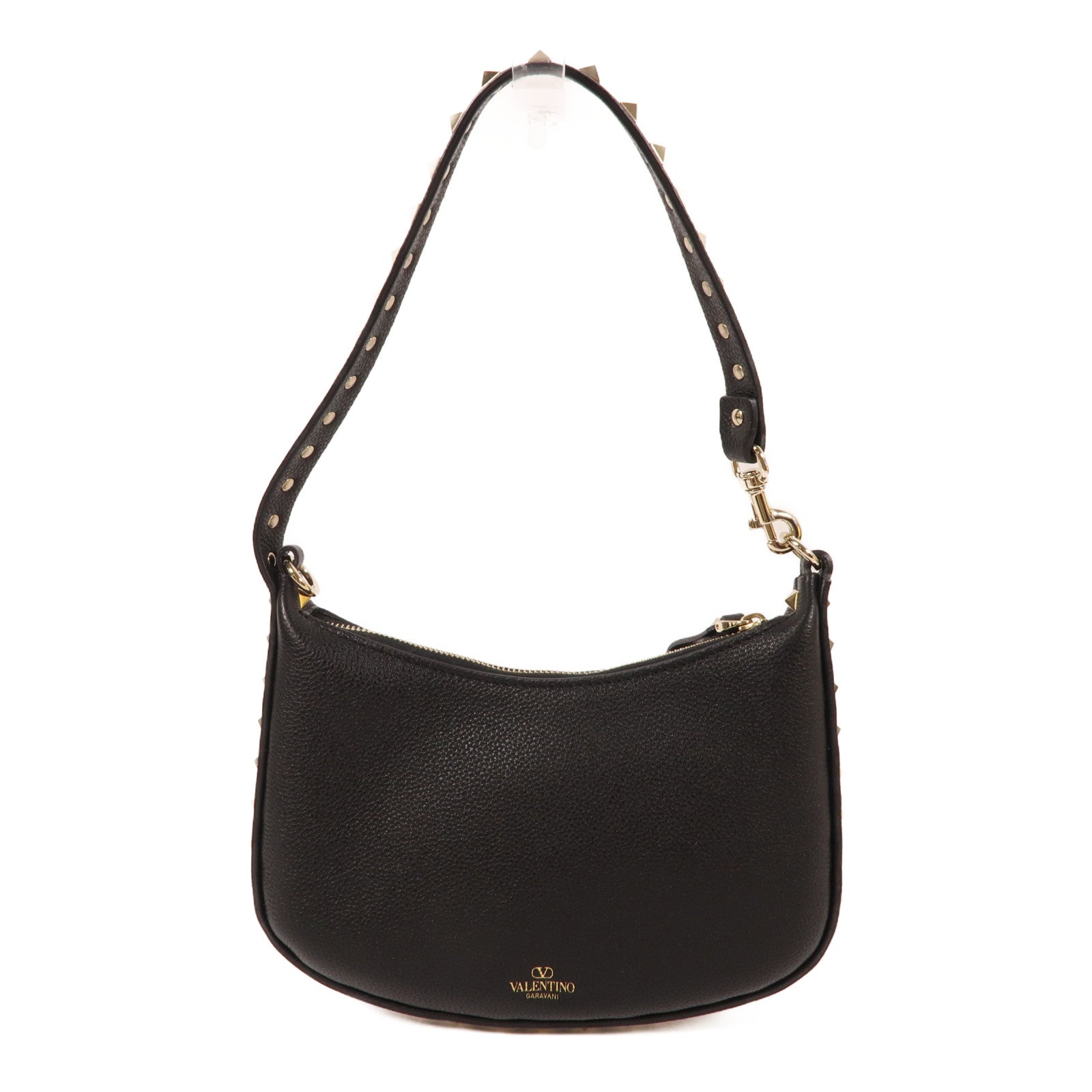 Valentino 牛皮皮革Shoulder Bag金扣肩背袋