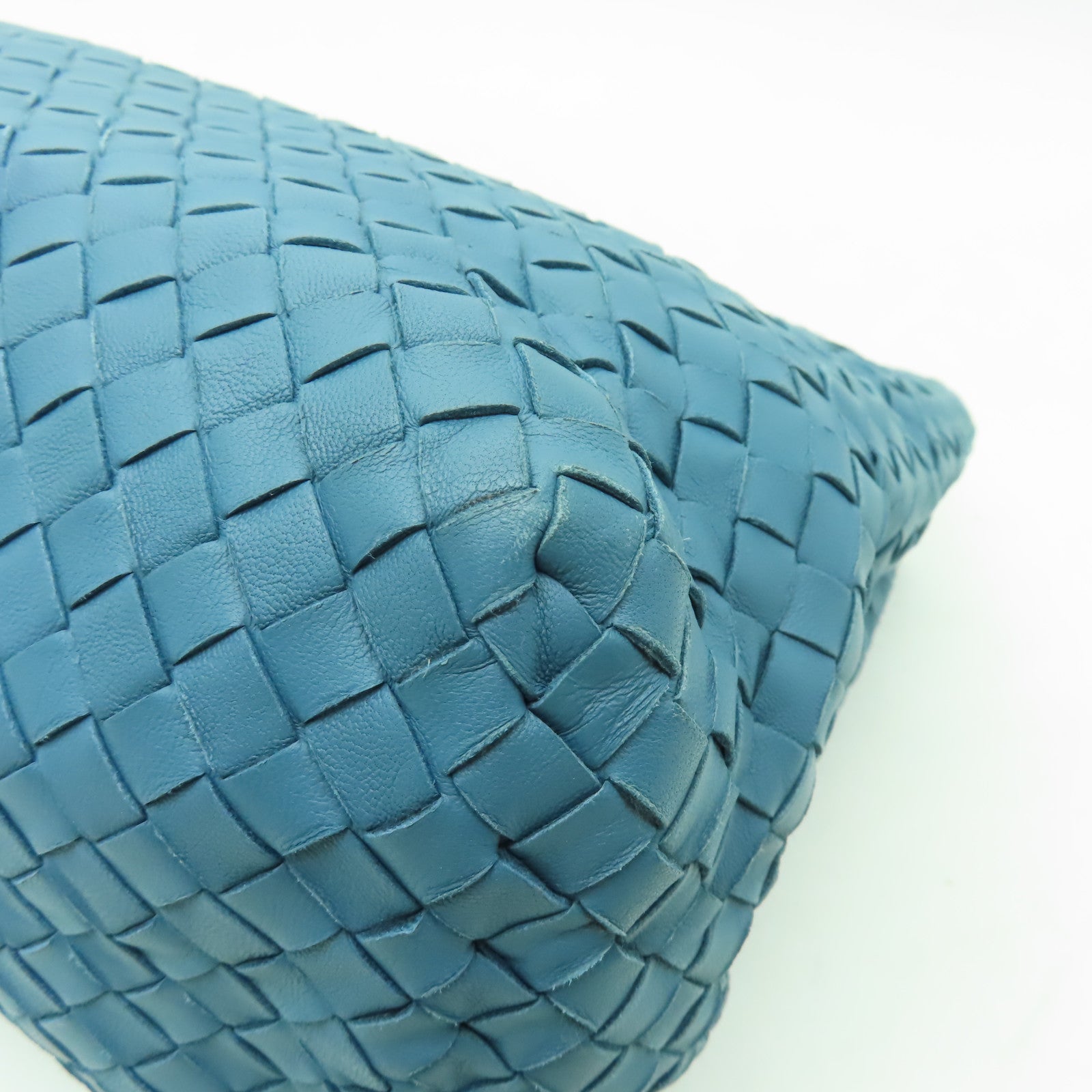 BOTTEGA VENETA 【清倉大減價】羊皮皮革Shoulder Bag鏈帶肩背袋藍色