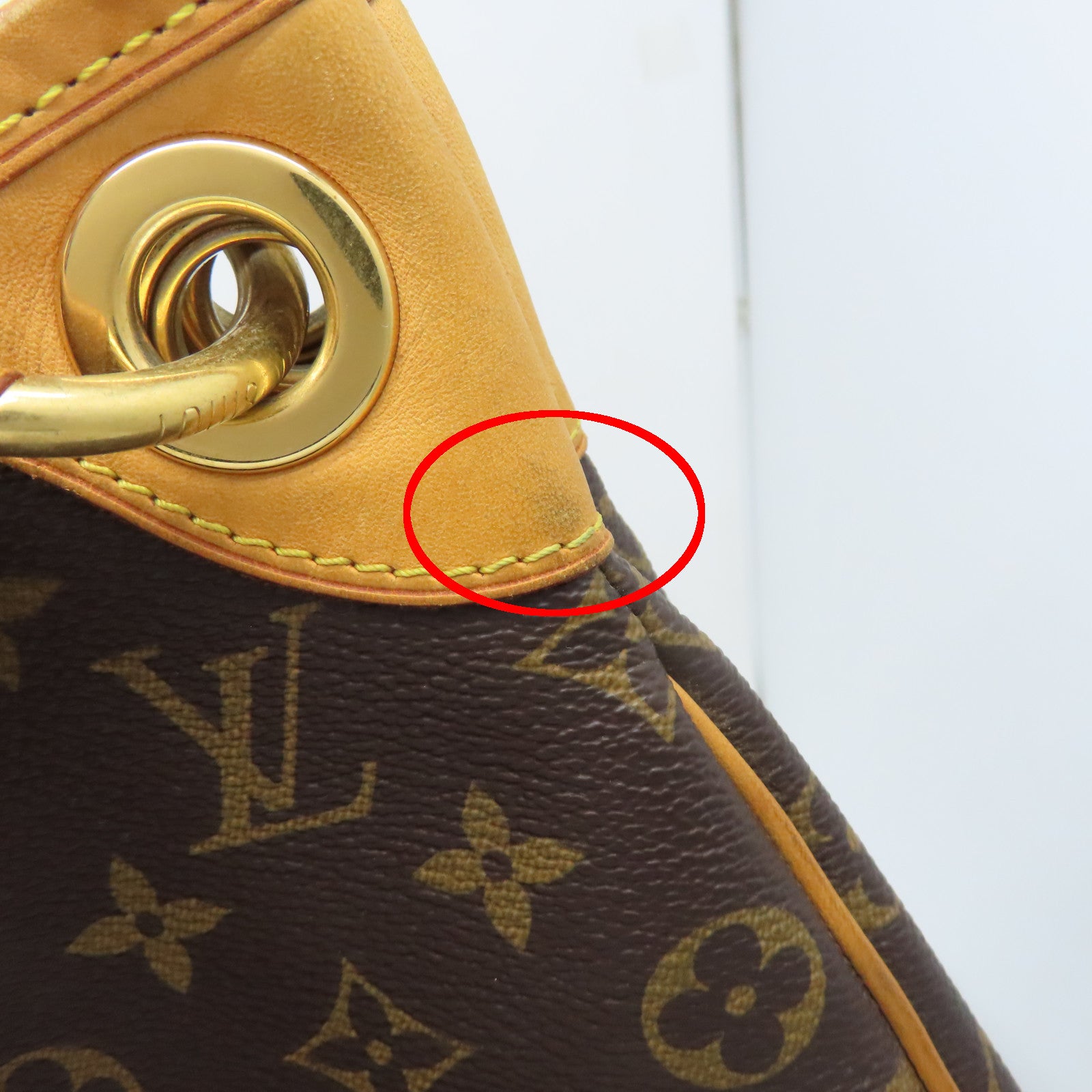 LOUIS VUITTON 【激減優惠】Monogram Galliera PM金扣手挽袋啡色