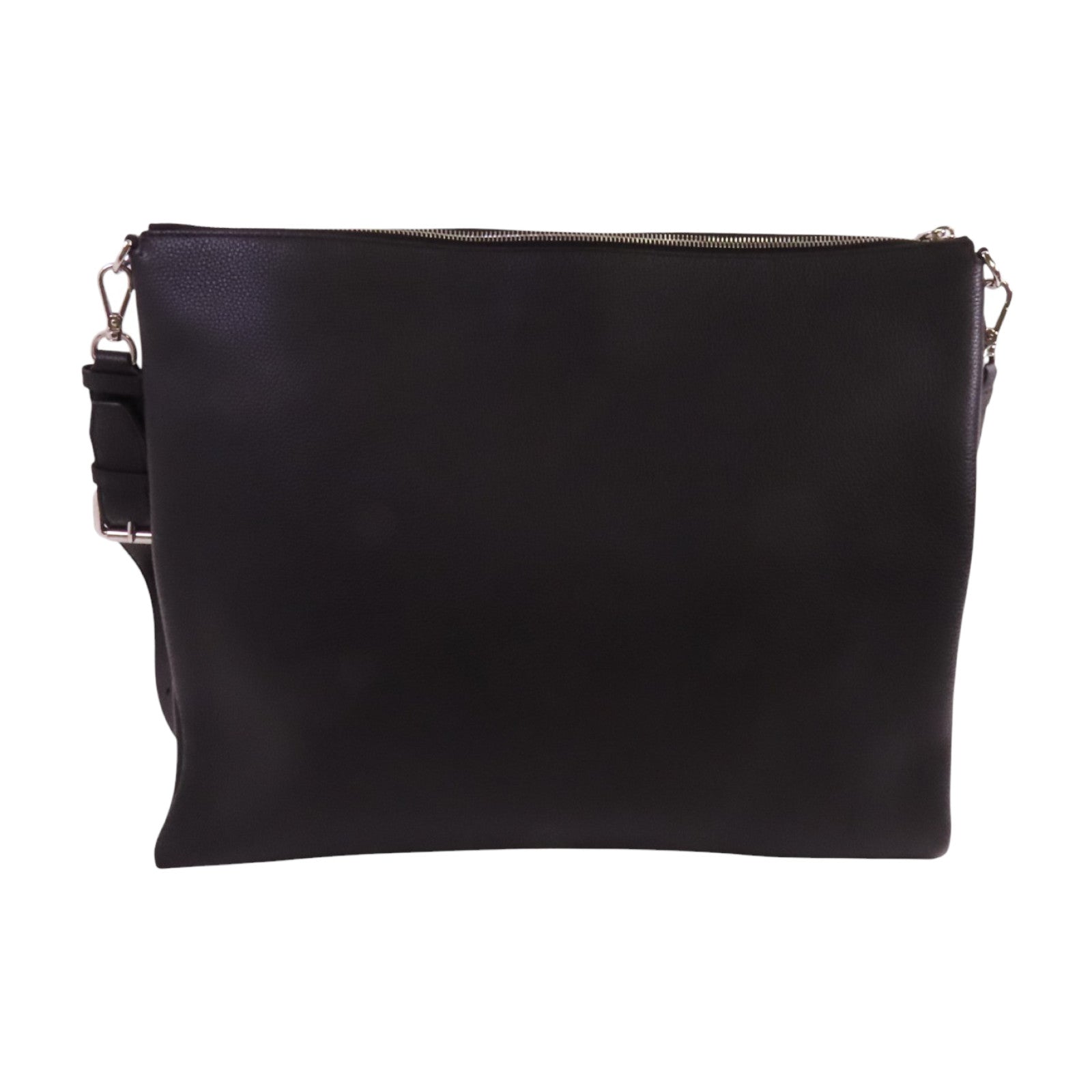 FENDI 【激減優惠】牛皮皮革After Roma Pouch Shoulder銀扣肩背袋