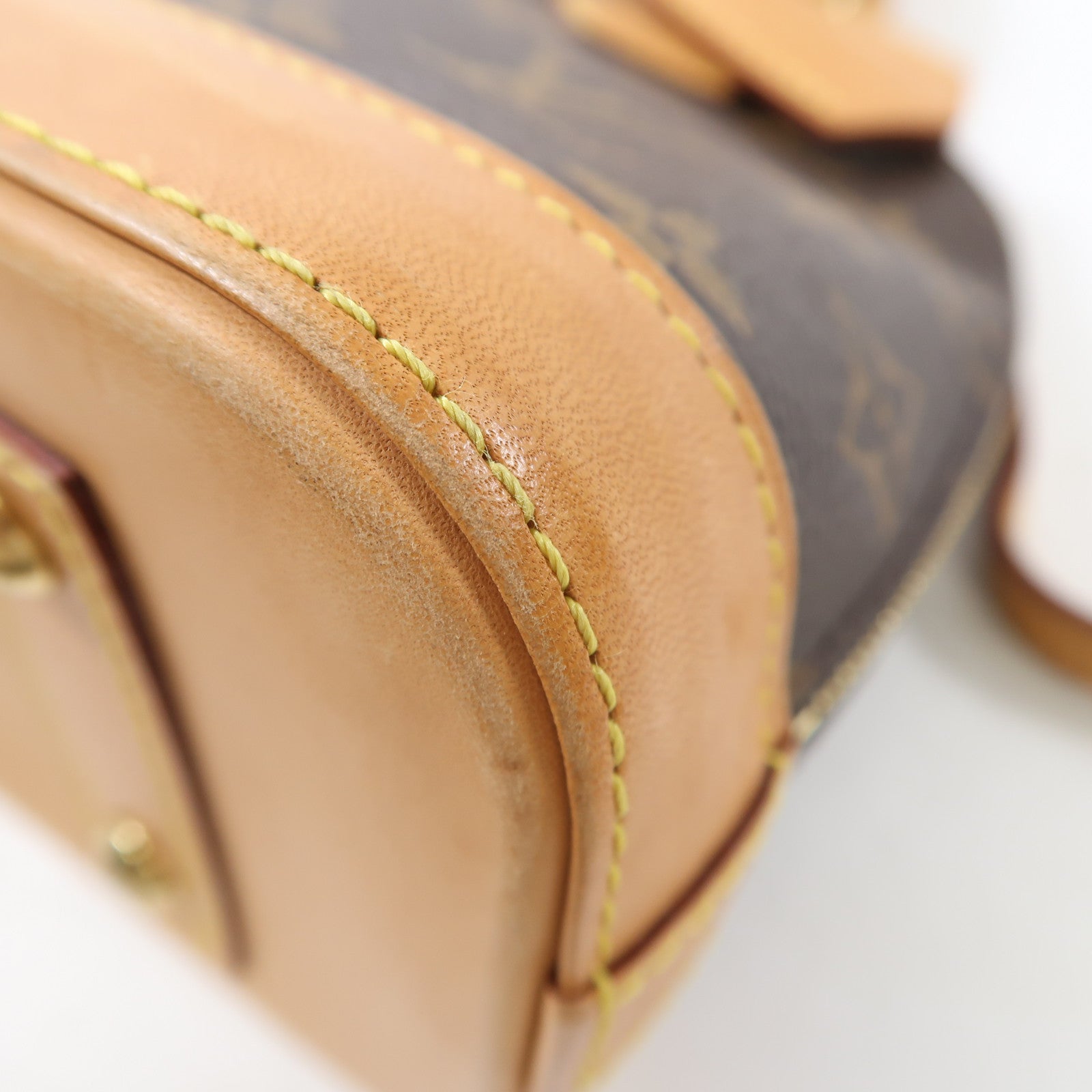 LOUIS VUITTON Monogram Alma BB金扣手挽肩背兩用袋棕色