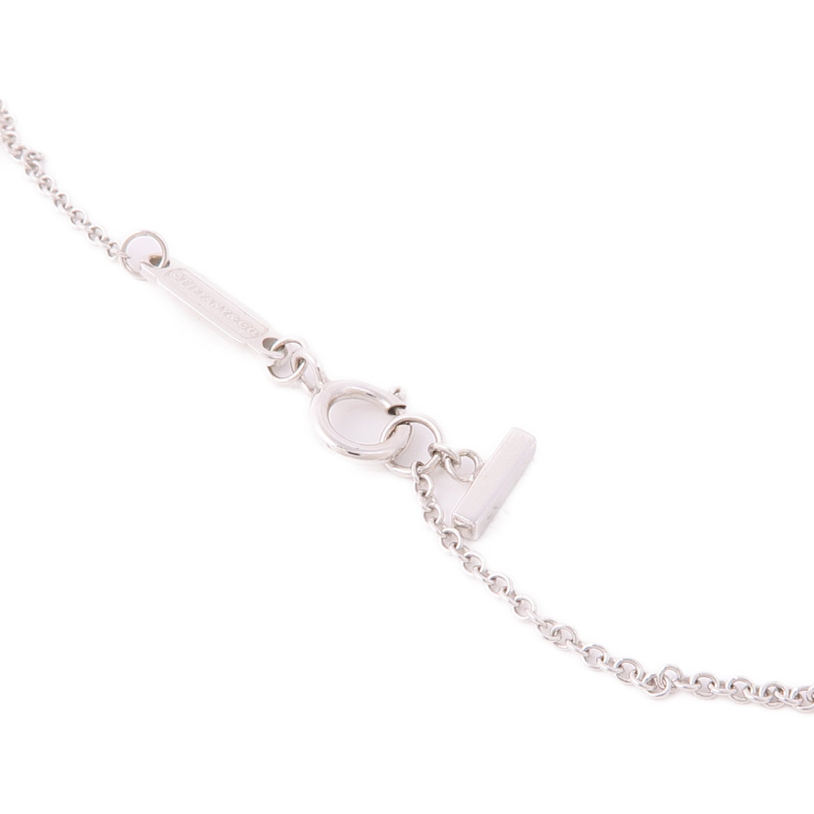 TIFFANY＆CO 【激減優惠】18K白金T Smile Necklace項鍊