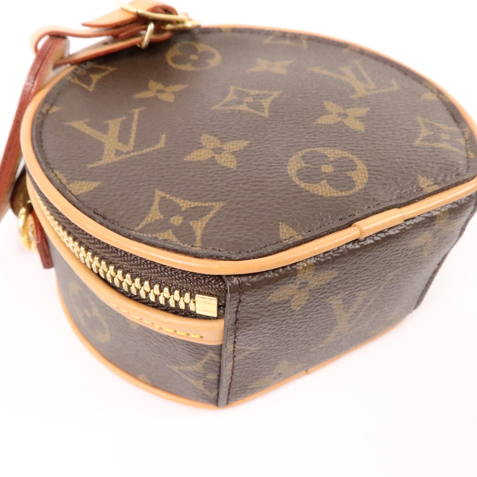 LOUIS VUITTON Monogram Mini Boite Chapeau金扣手挽肩背兩用袋