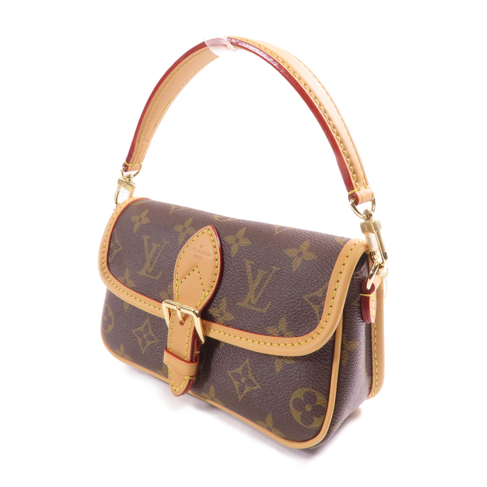 LOUIS VUITTON Monogram Nano Diane金扣手挽肩背兩用袋