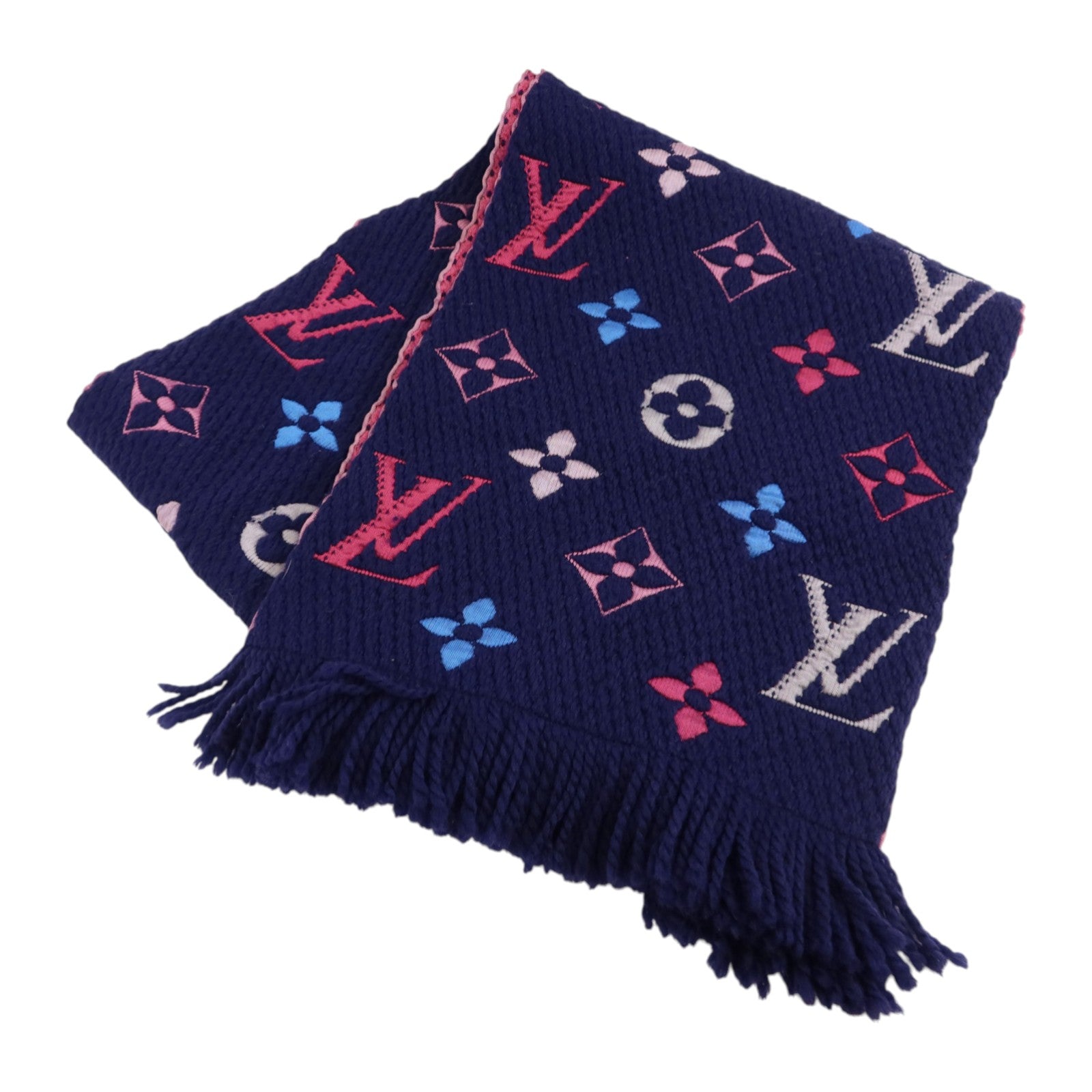 LOUIS VUITTON 【激減優惠】羊毛/絲質Echarpe Logomania Rainbow Scarf圍巾
