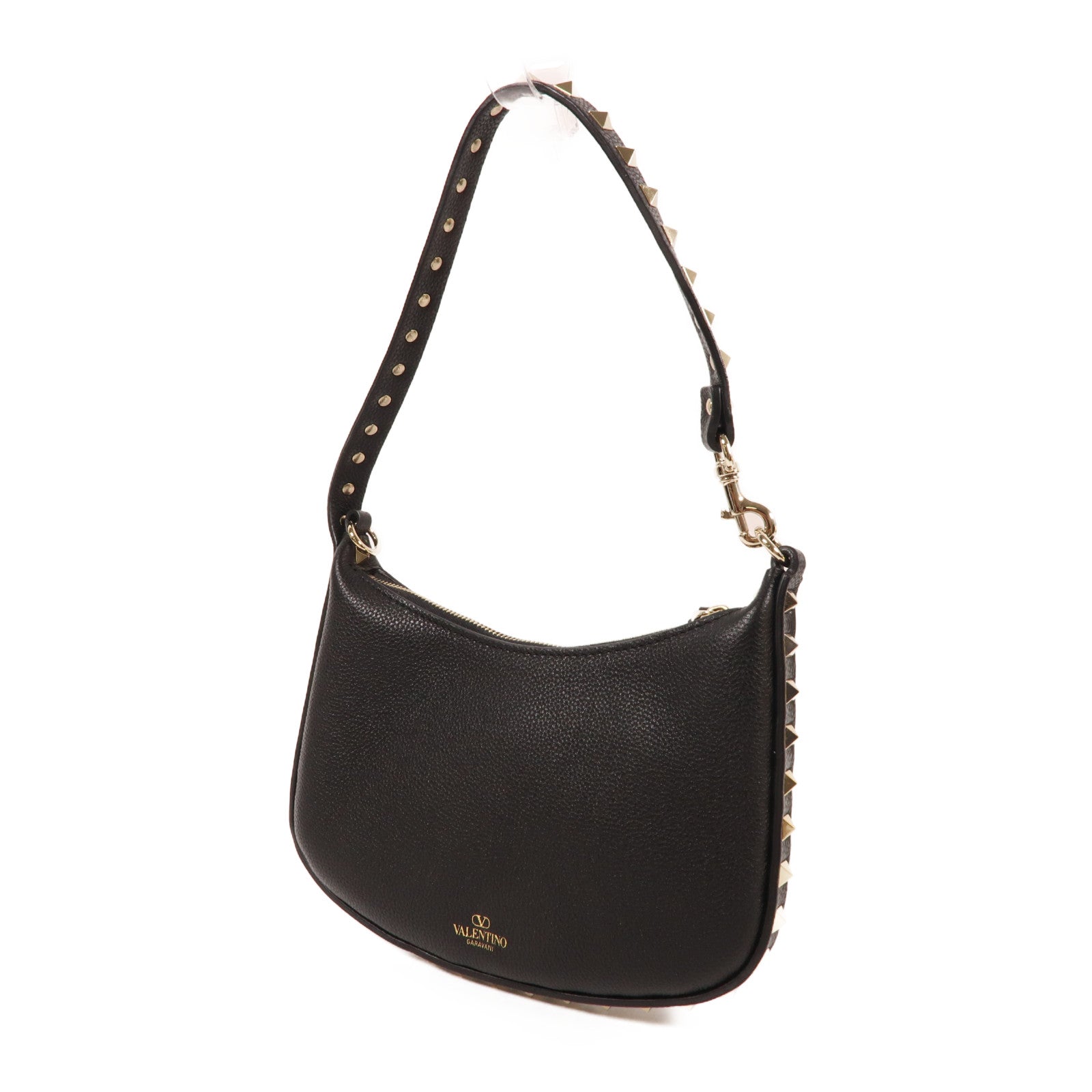 Valentino 牛皮皮革Shoulder Bag金扣肩背袋