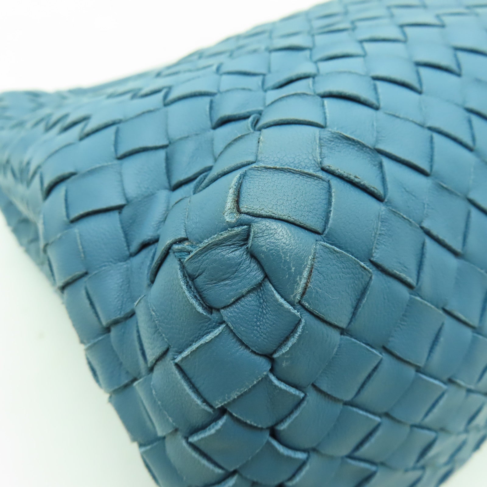 BOTTEGA VENETA 【清倉大減價】羊皮皮革Shoulder Bag鏈帶肩背袋藍色