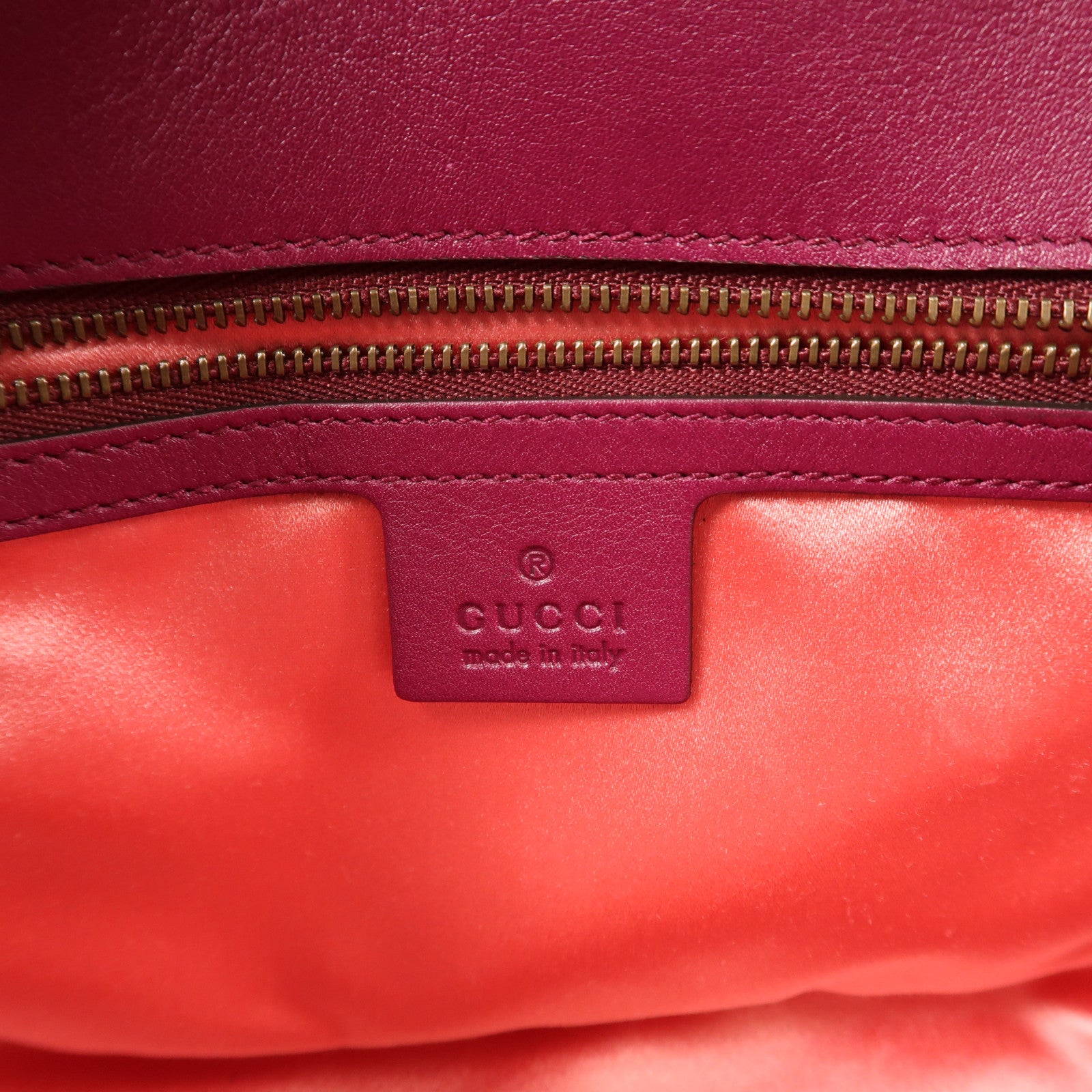 GUCCI GG GHW Marmont Chain Shoulder Bag Velvet 443497 Purple