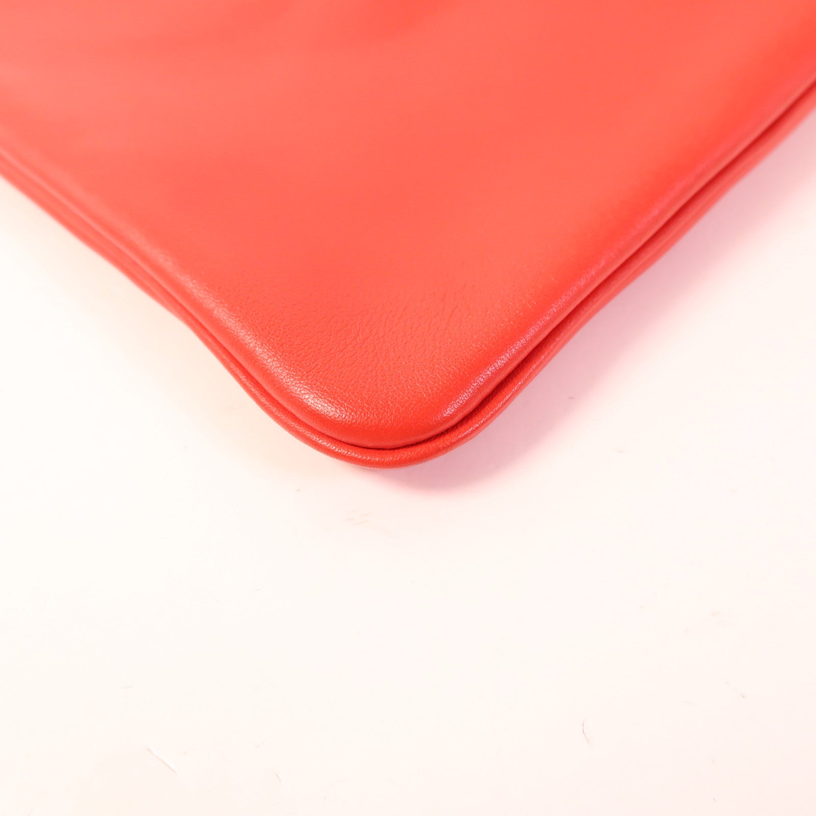 HERMES Swift皮革Aline Mini銀扣肩背袋Rouge Indien