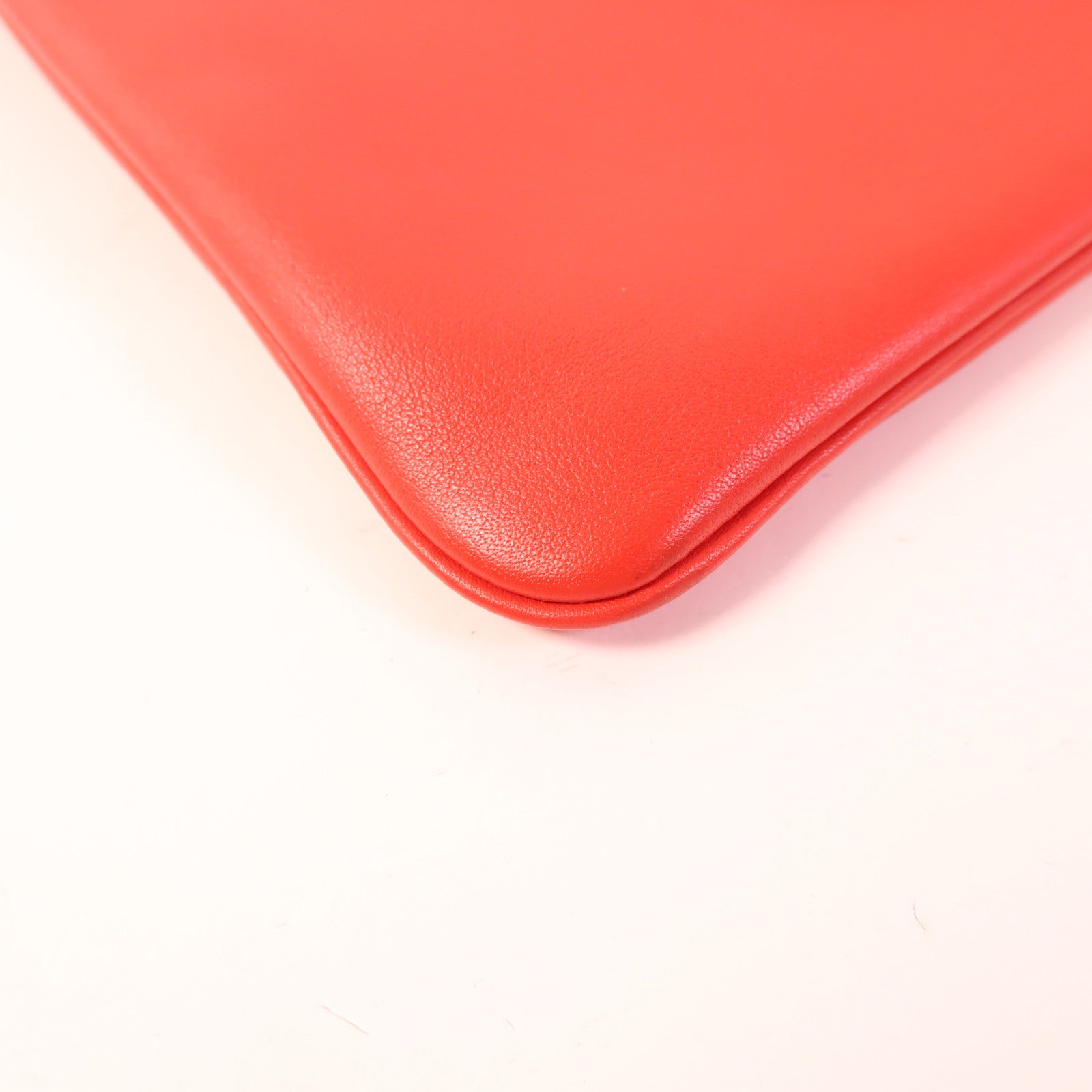 HERMES Swift皮革Aline Mini銀扣肩背袋Rouge Indien