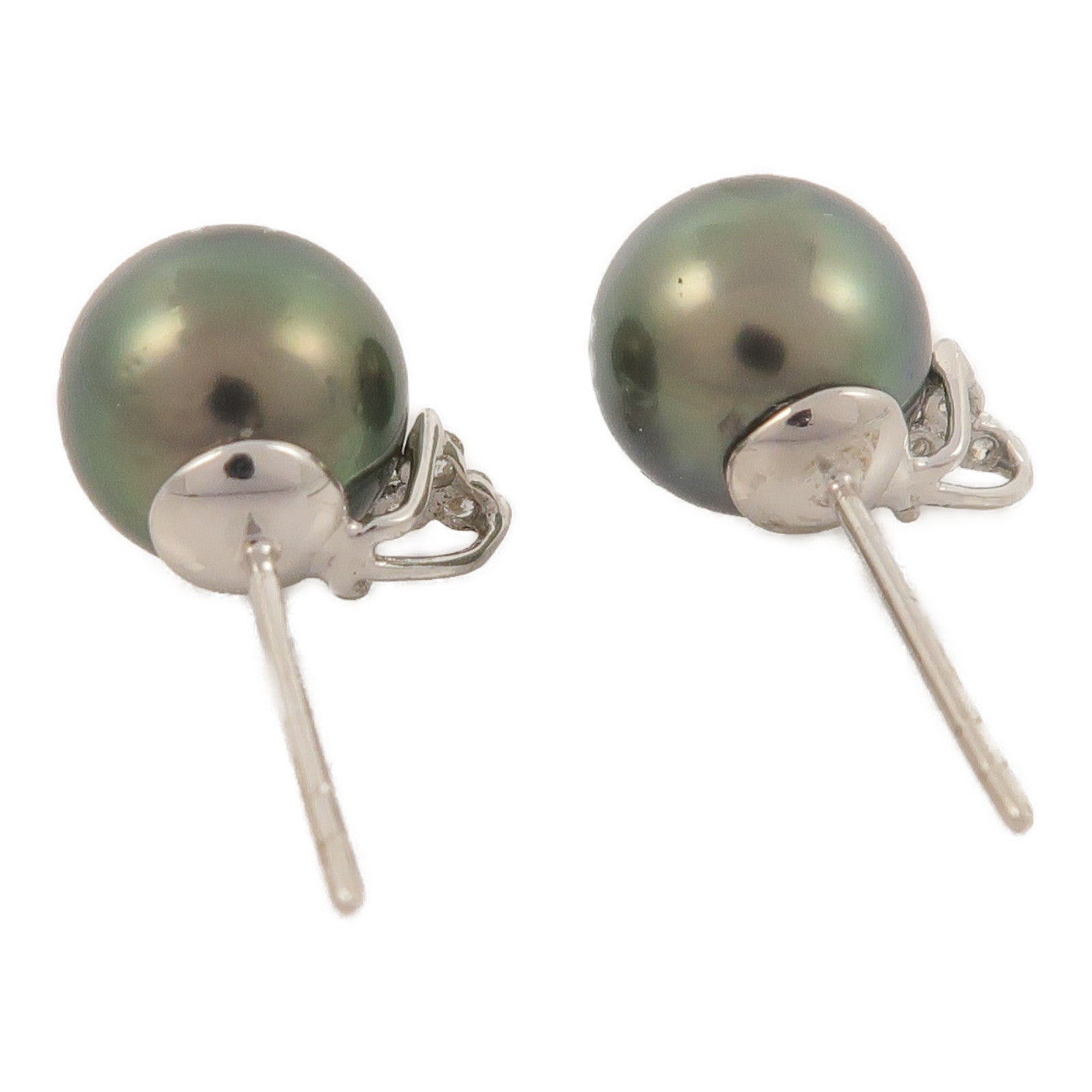 JEWELRY 18K白金Pearl Diamond Earrings珍珠/鑽石耳環