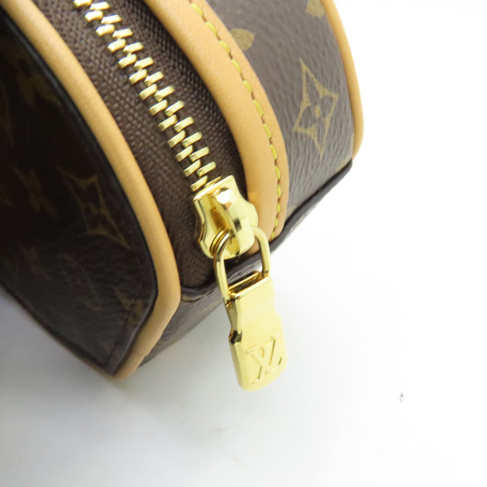 LOUIS VUITTON 【激減優惠】Monogram Boite Chapeau Necklace金扣鏈帶肩背袋棕色