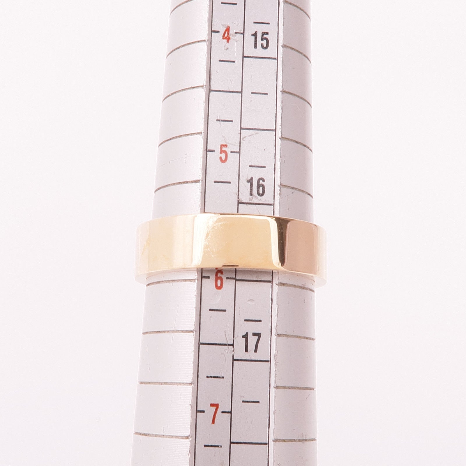 HERMES 18K玫瑰金Kelly Ring鑽石戒指Hermes#51/US#5.75