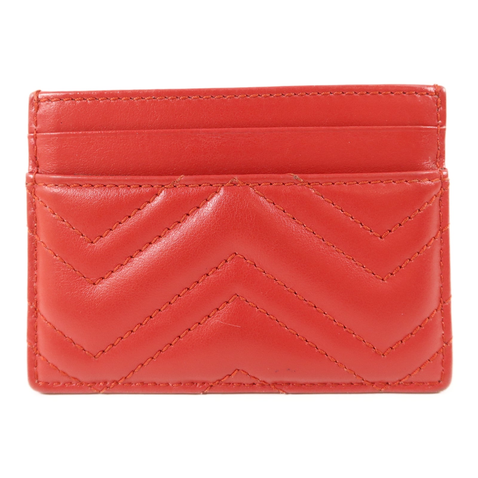 GUCCI 牛皮皮革Card Case金扣卡片套